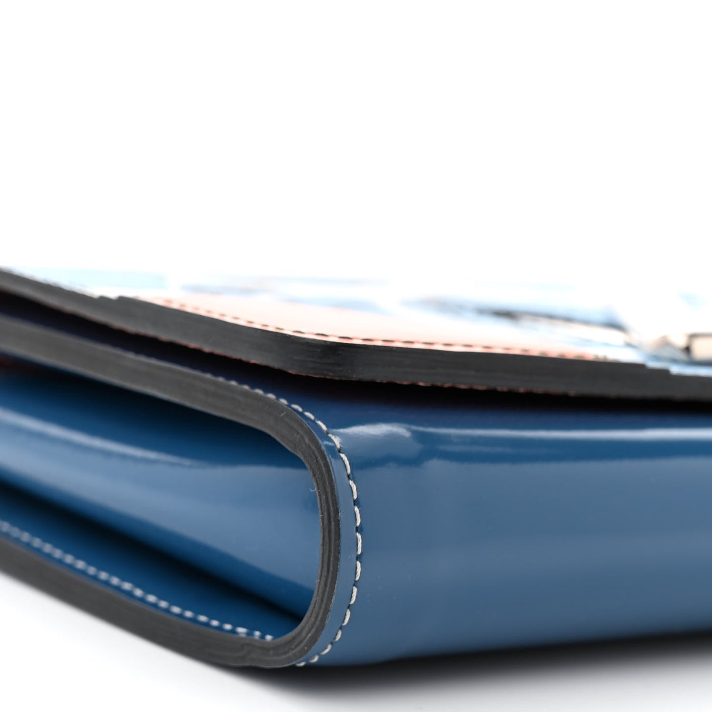 Epi Twist Chain Wallet Aqua