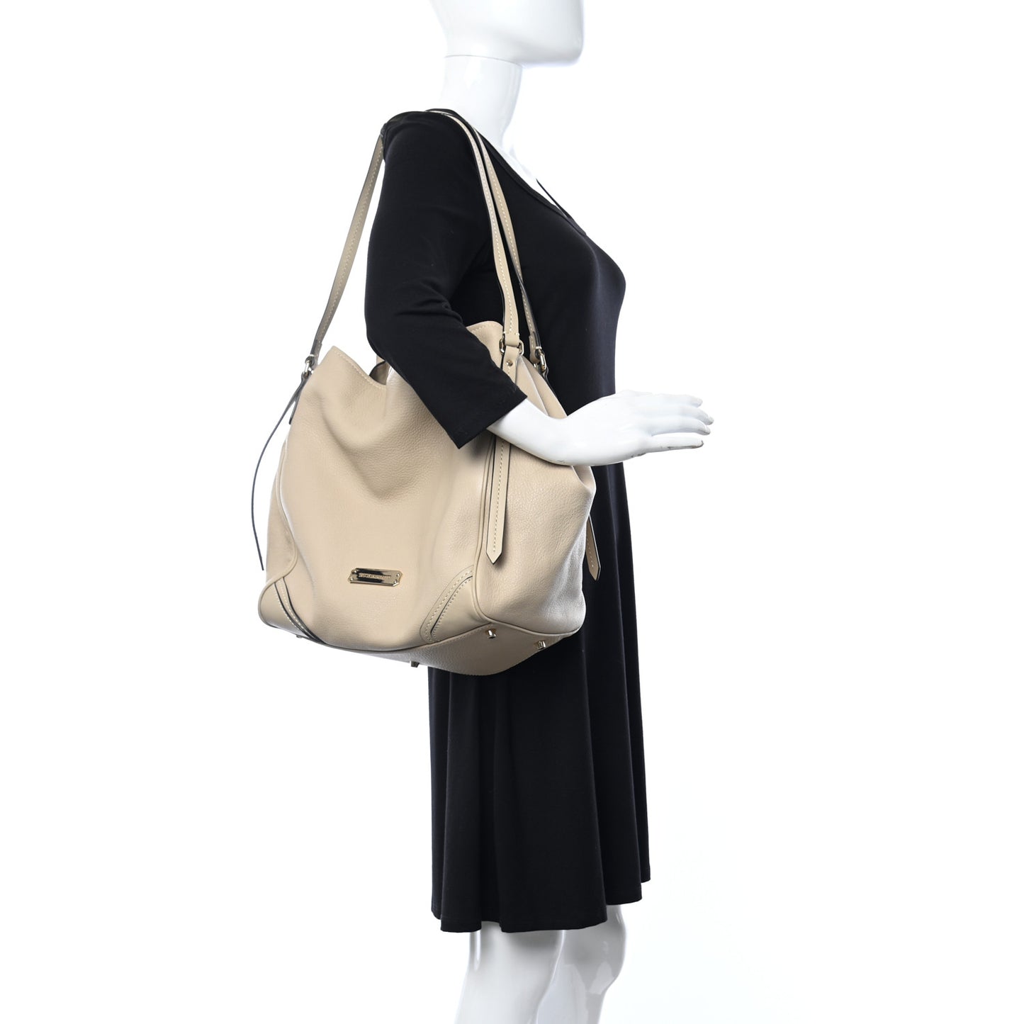 Grainy Calfskin Medium Canterbury Tote Trench