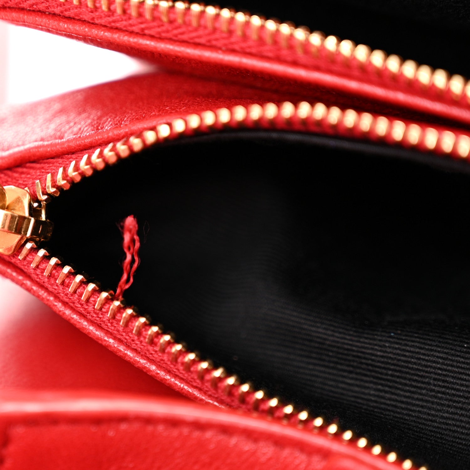 Saint Laurent Lambskin Diamond Quilted Monogram Angie Chain Bag Red 13 of 16