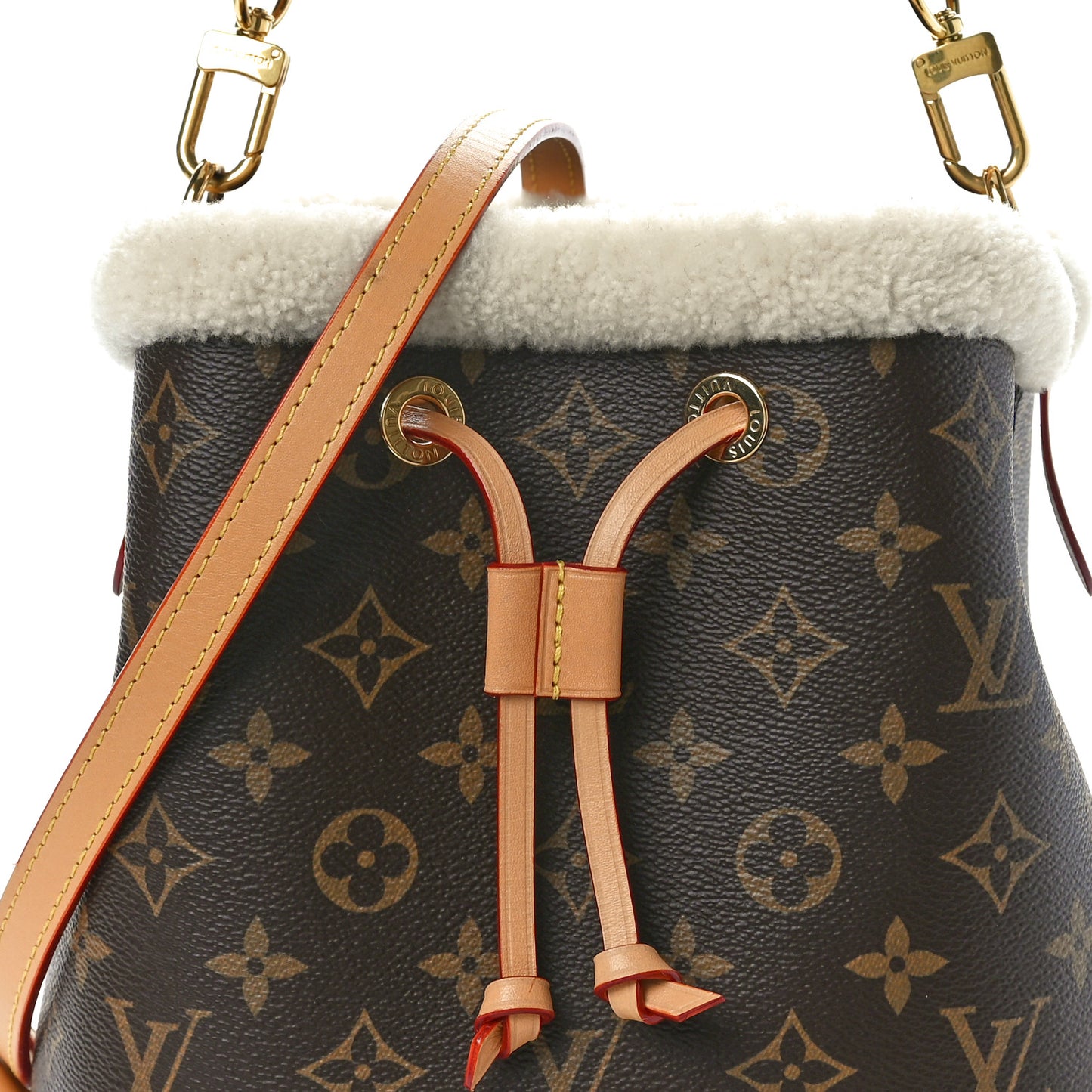 Monogram Shearling Cozygram Neonoe BB
