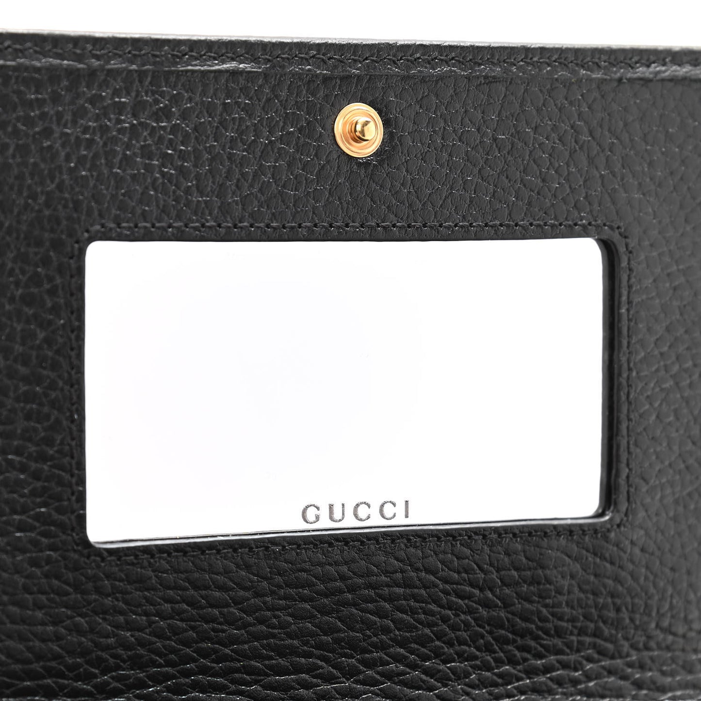 Calfskin Mini GG Marmont Chain Wallet Black