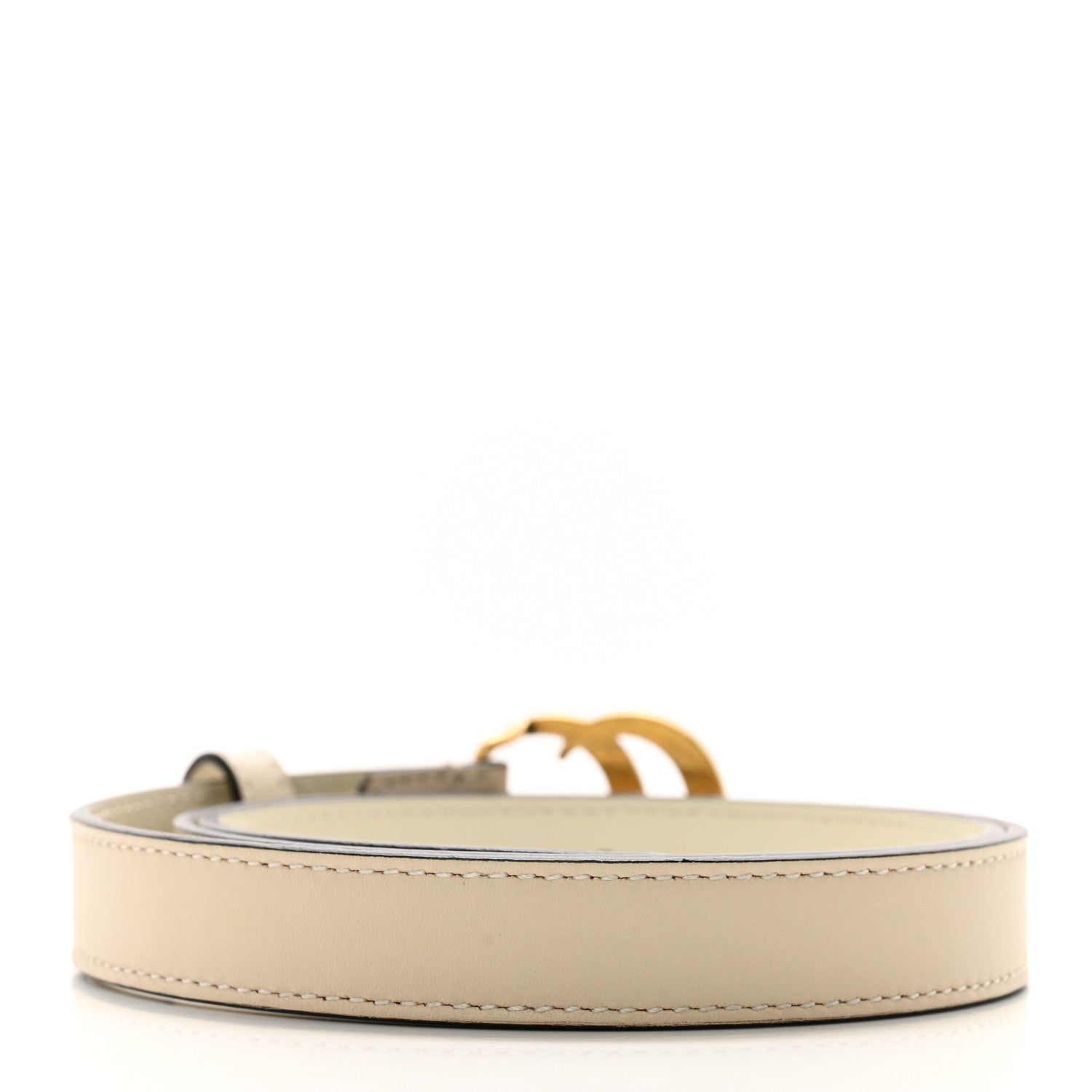 Gucci Calfskin Double G 20mm Belt 75 30 Mystic White 2 of 9