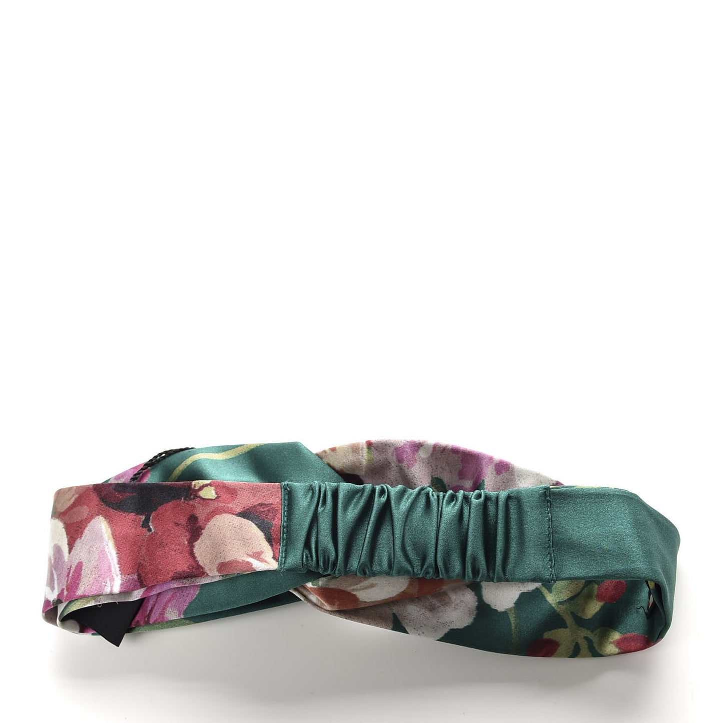 Silk Blooms Print Duchesse Headband Grass