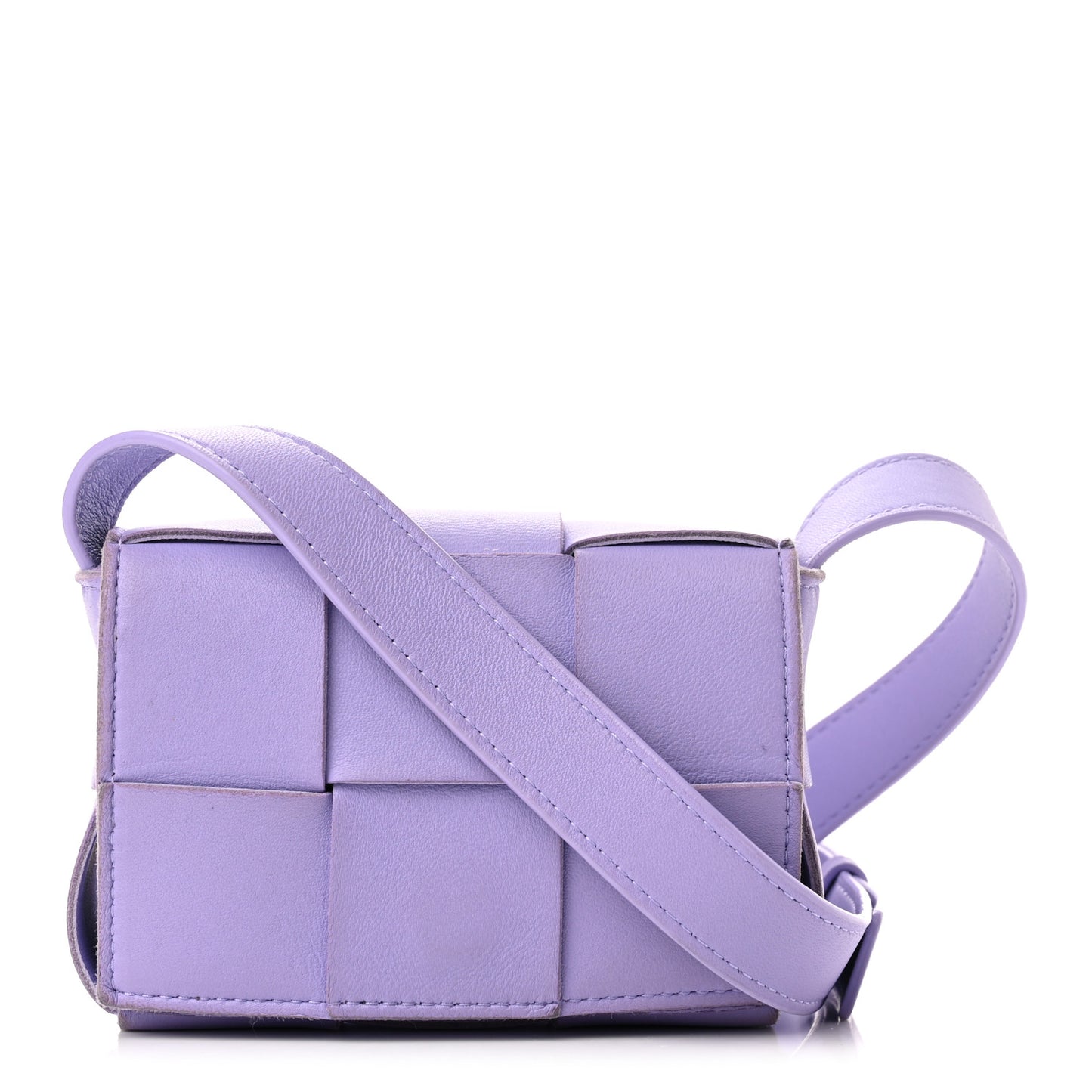 Lambskin Intreccio Candy Cassette Crossbody Bag Wisteria