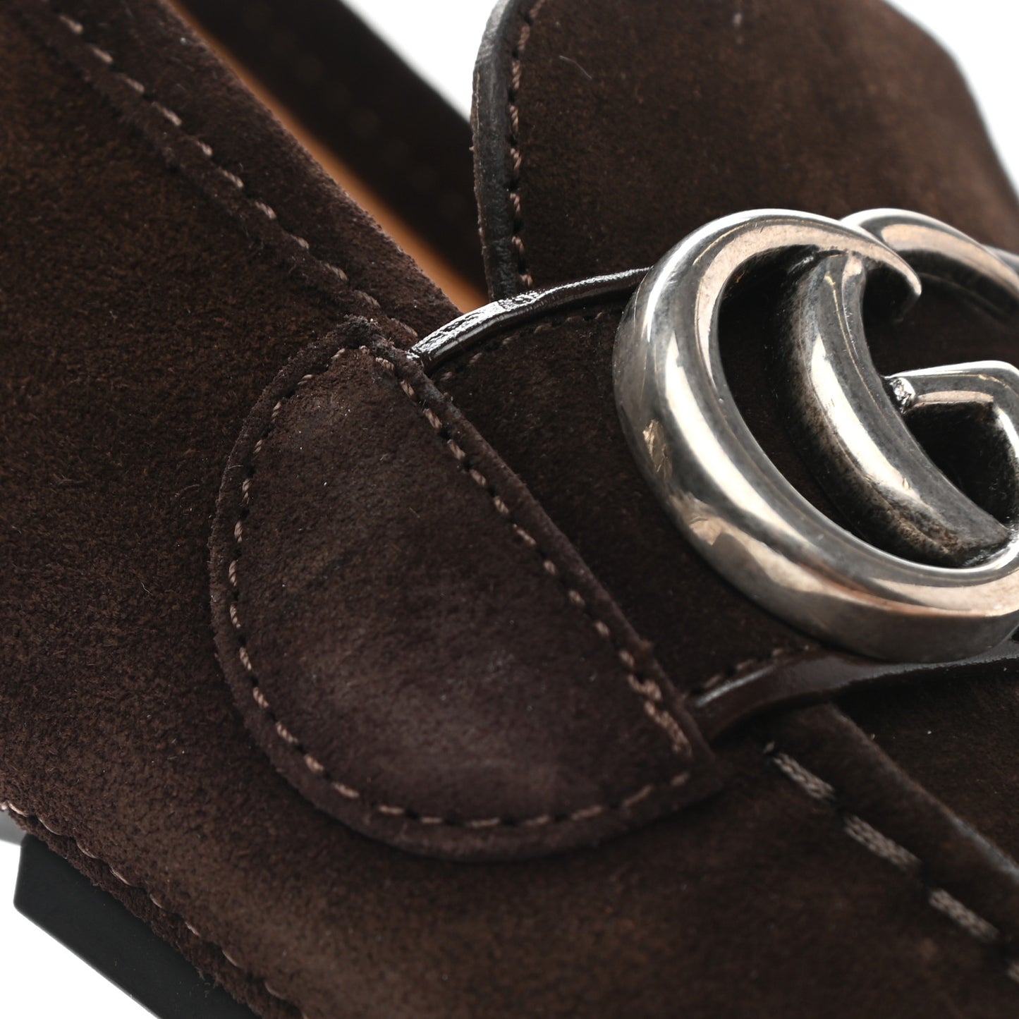 Suede Mens Driver Queen Loafers 6.5 Cocoa