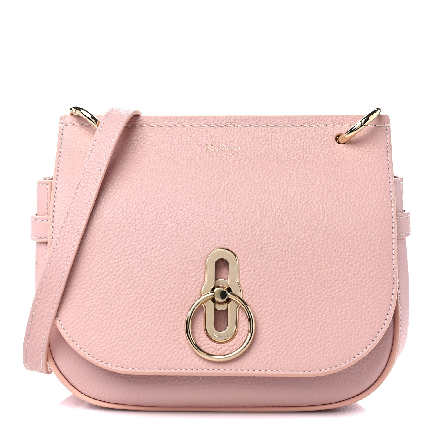 Mulberry Small Classic Grain Small Amberley Satchel Icy Pink