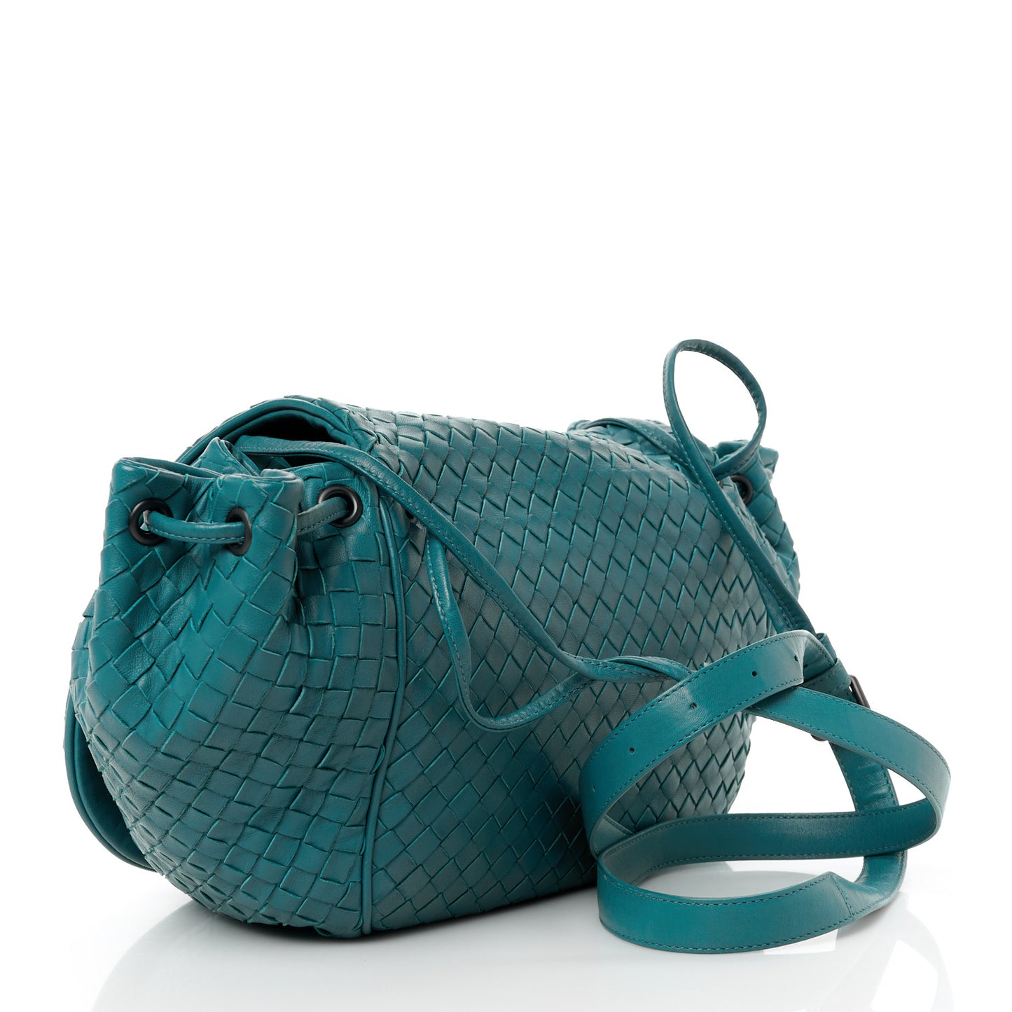 Nappa Intrecciato Messenger Bag Mallard