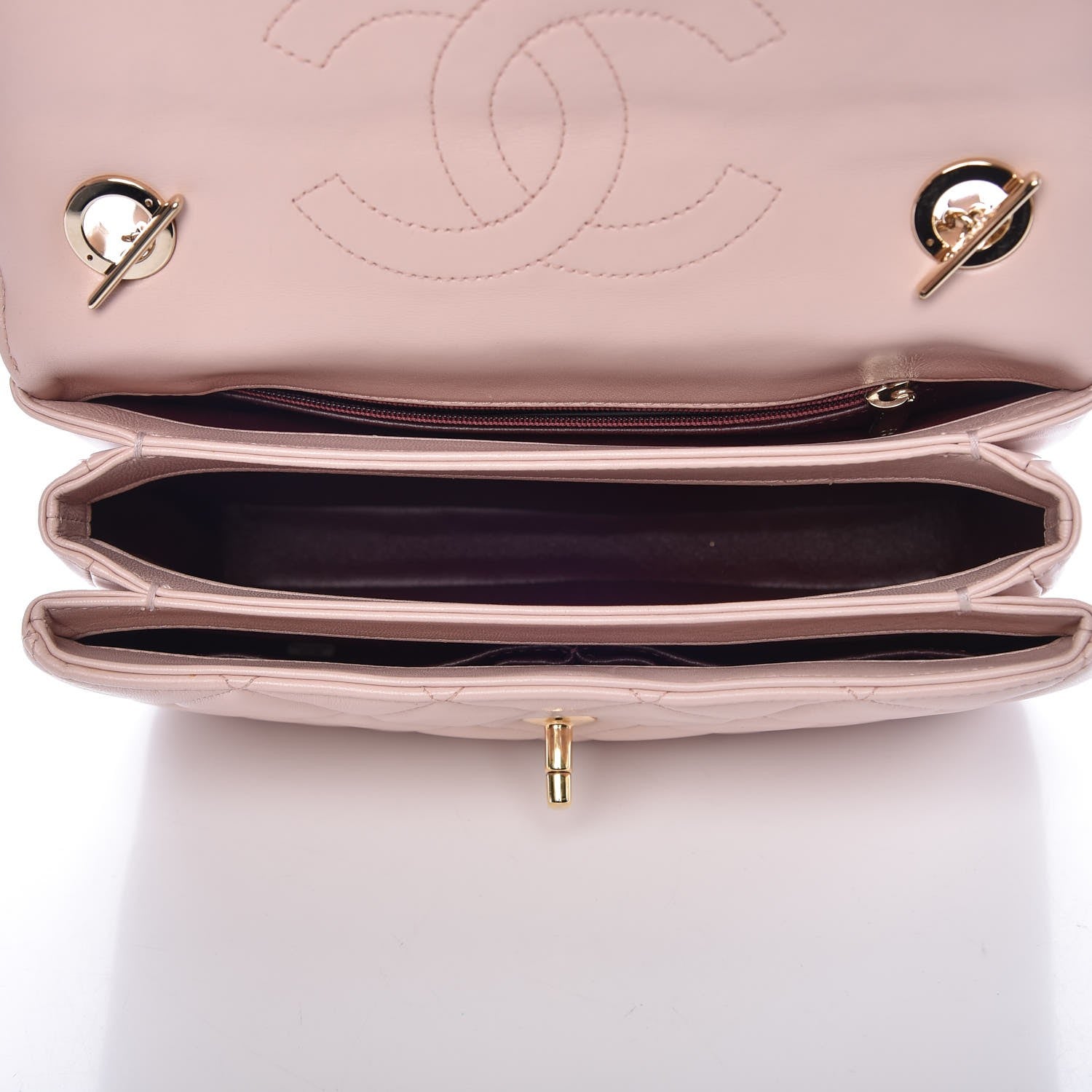Chanel Lambskin Quilted Small Trendy CC Flap Dual Handle Bag Light Pink 5 of 11
