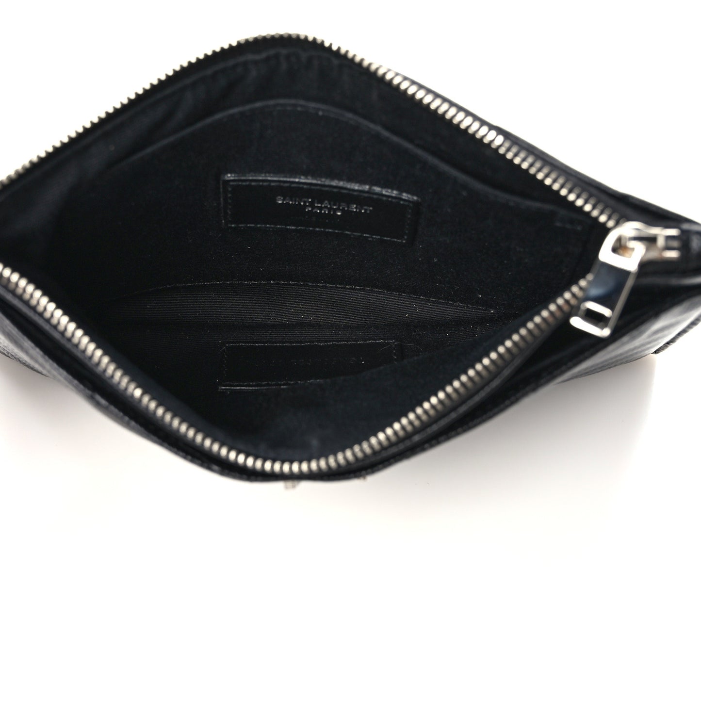 Grain De Poudre Chevron Monogram Bill Pouch Black