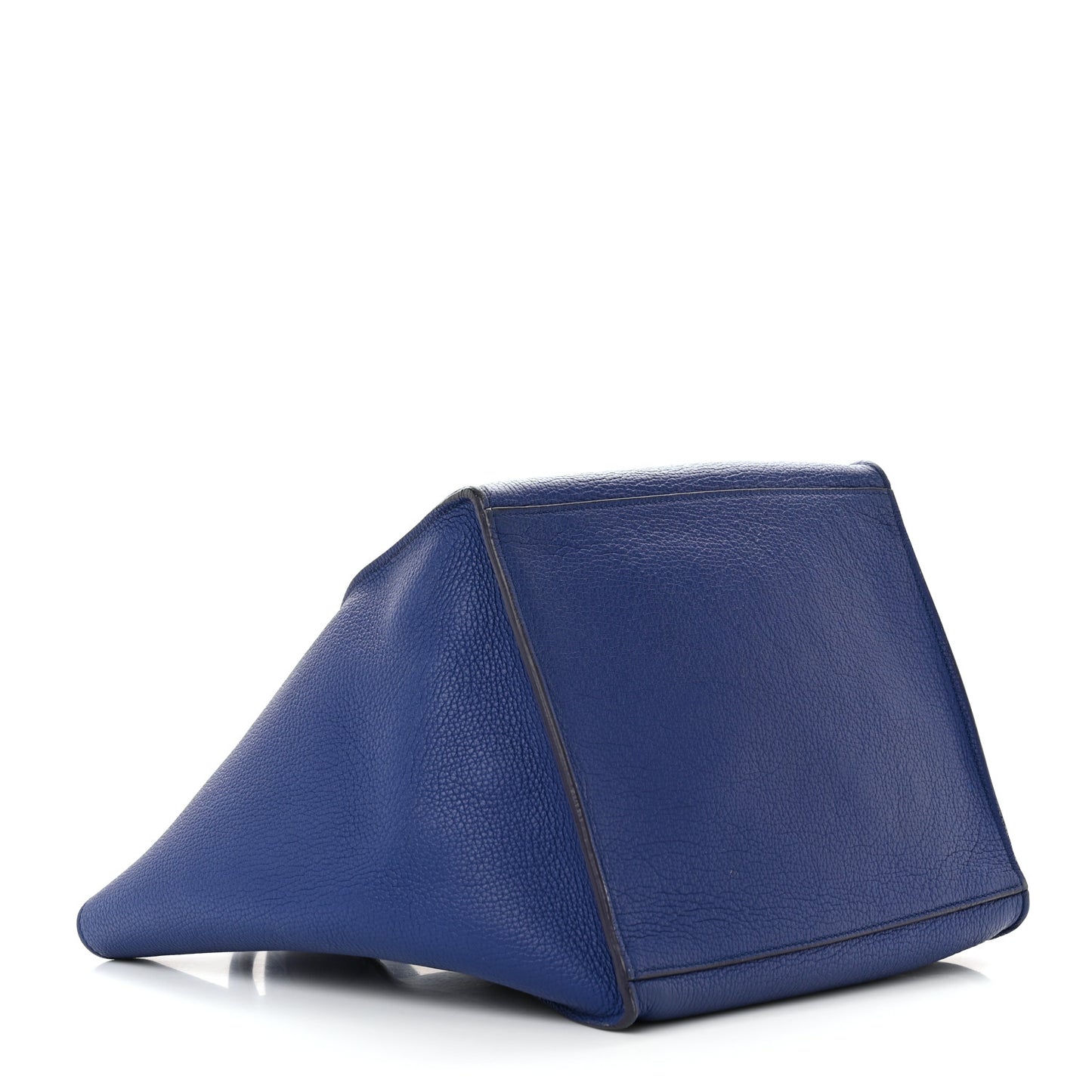 Supple Grained Calfskin Small Big Bag Cobalt