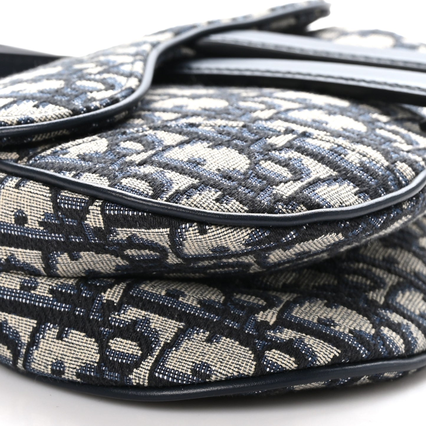 Oblique Mini Saddle Bag With Strap Blue