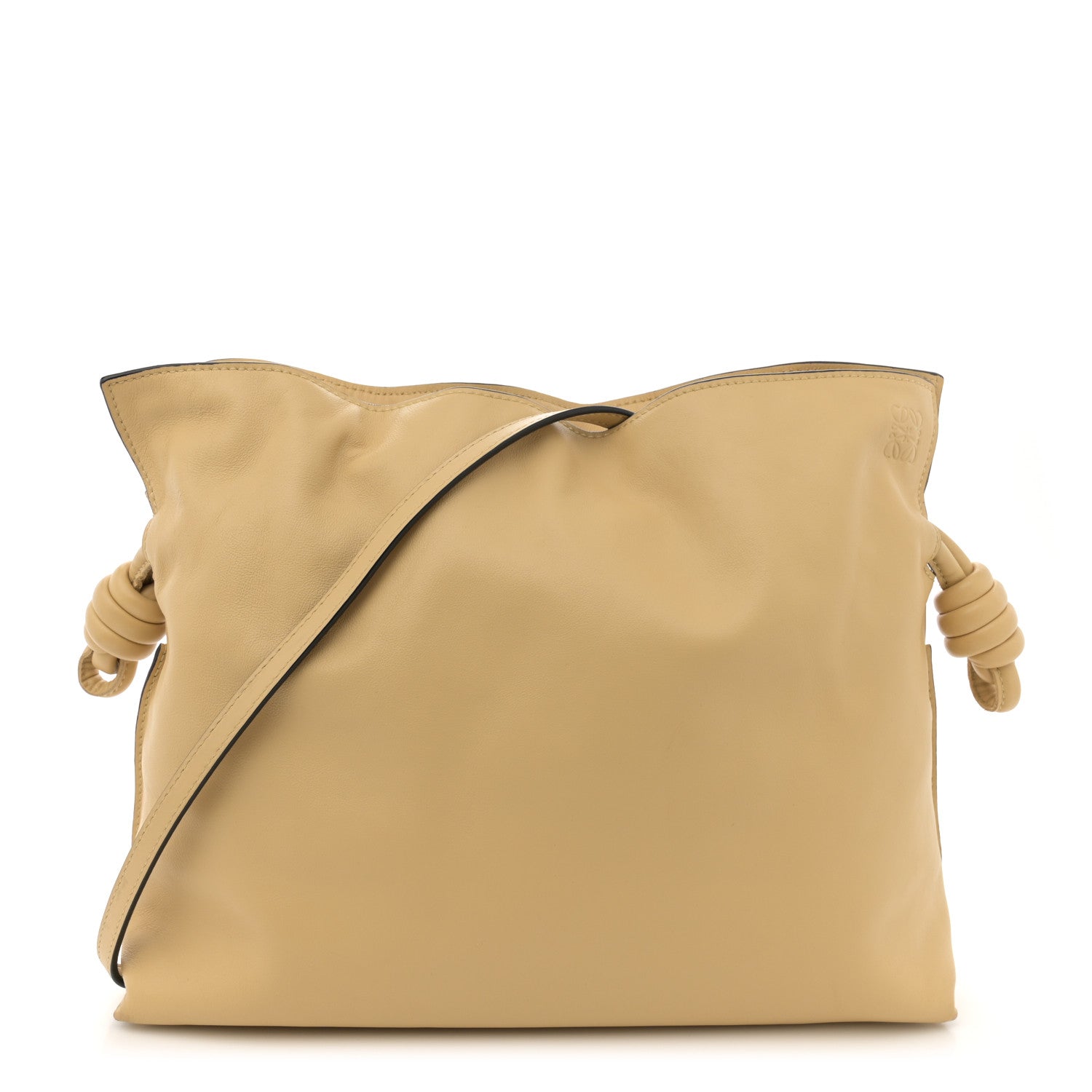Loewe Nappa Flamenco Knot Clutch Dark Butter 1 of 12