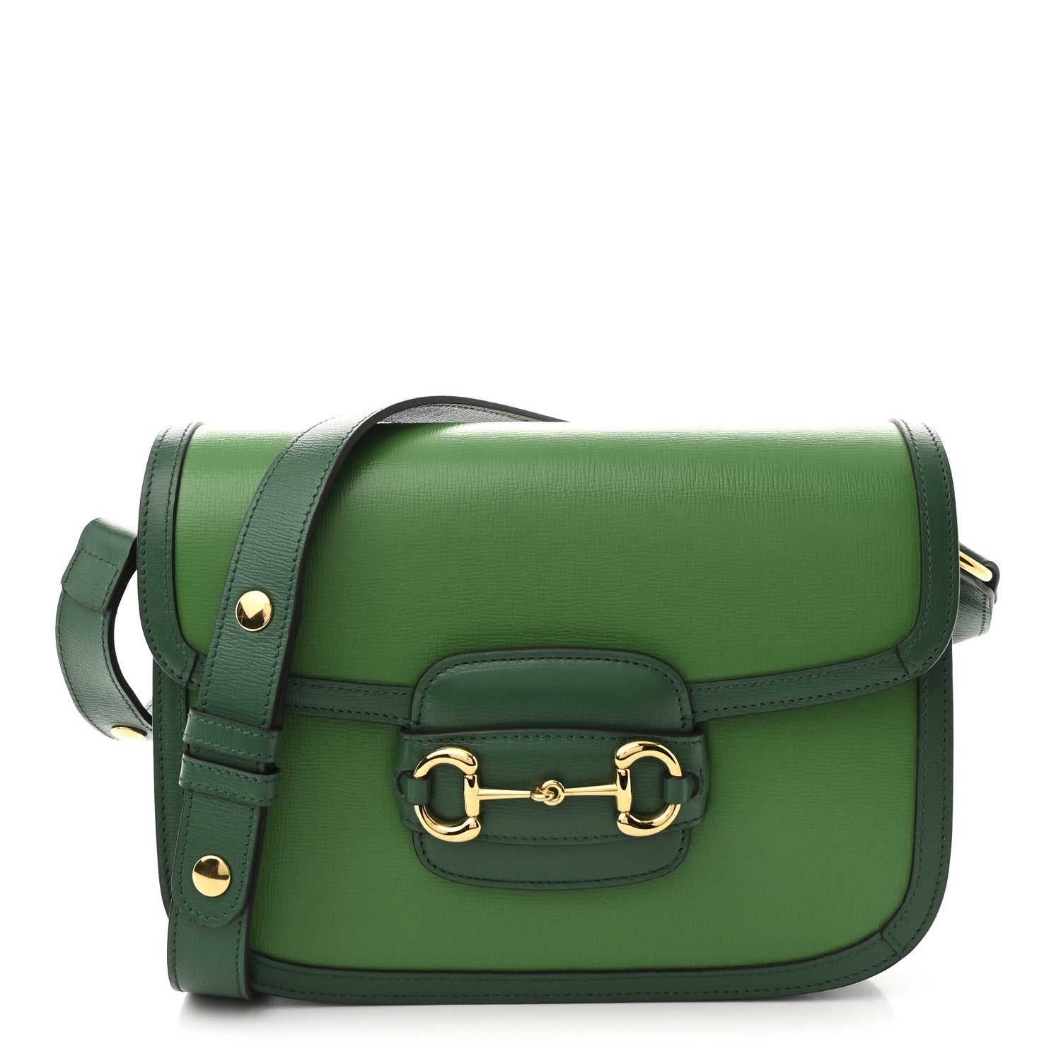 Gucci Azalea Calfskin Horsebit 1955 Shoulder Bag New Shamarock