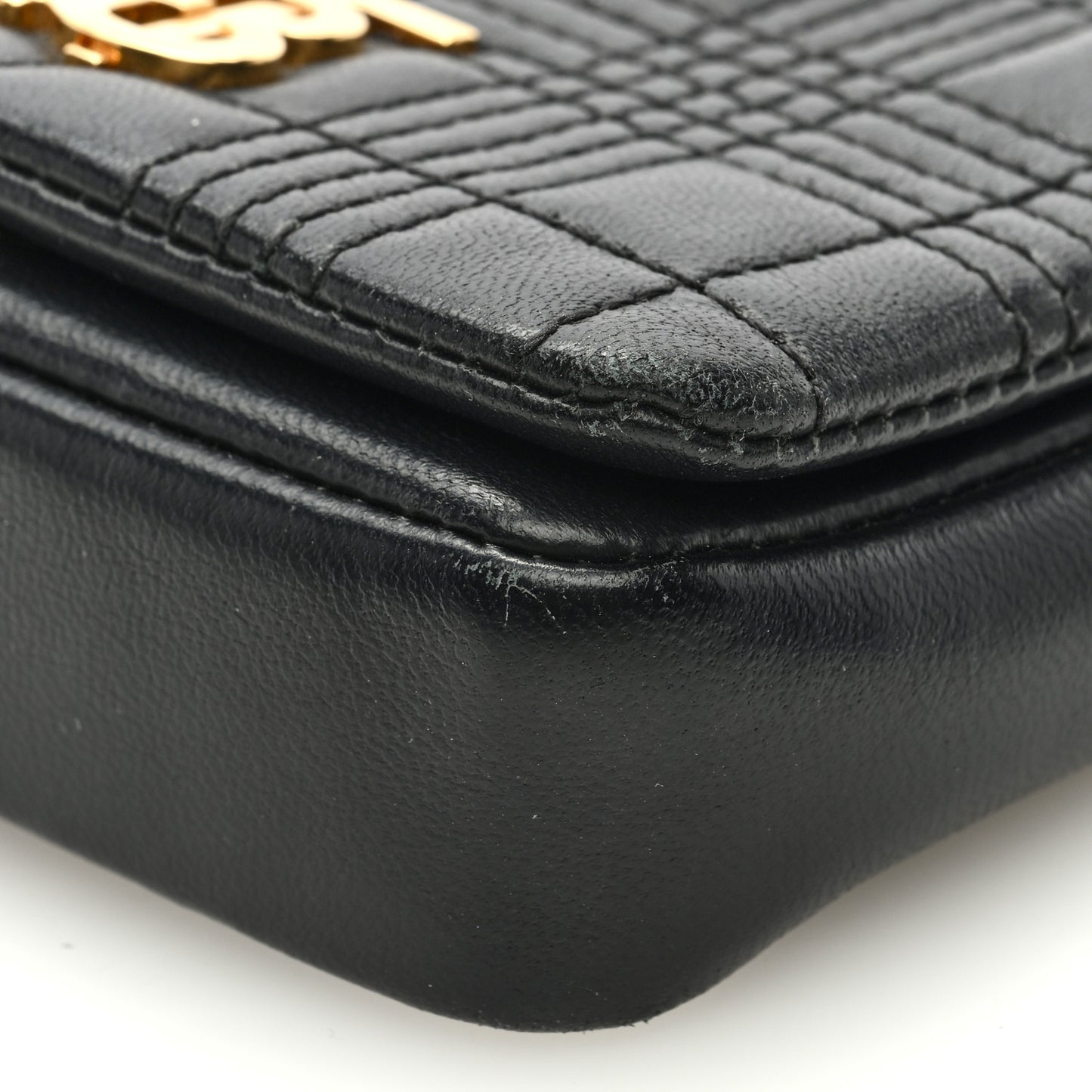 Lambskin Quilted Micro Lola Bag Black