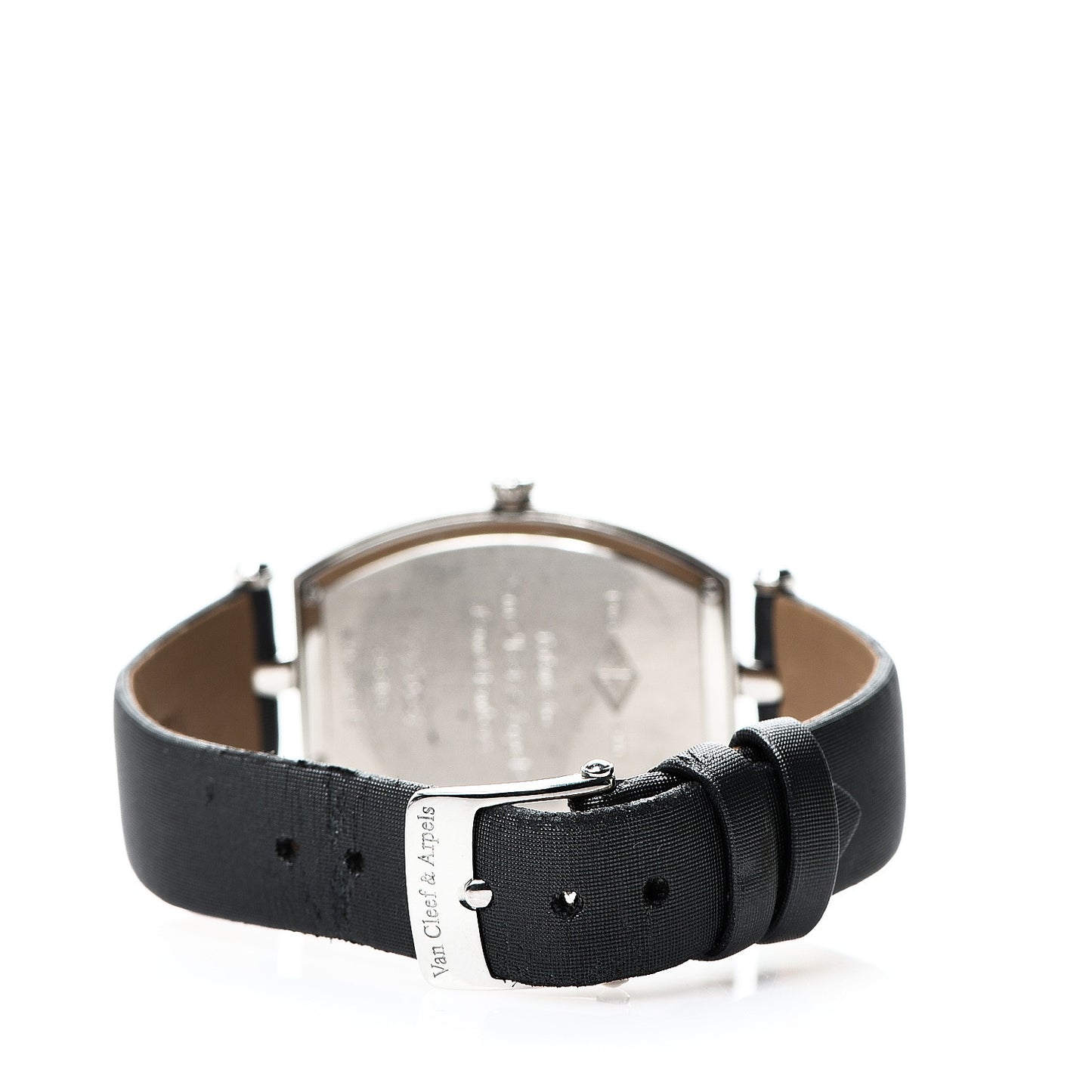 Stainless Steel Calfskin 26mm Tonneau Quartz Watch Pink