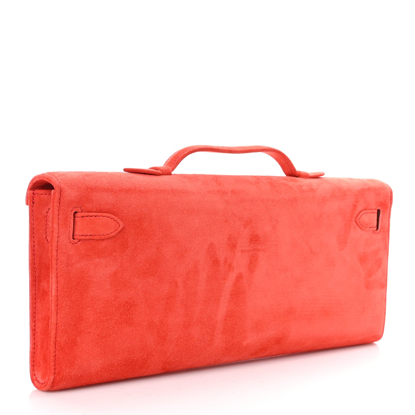 Veau Doblis Kelly Cut Clutch Pochette Capucine