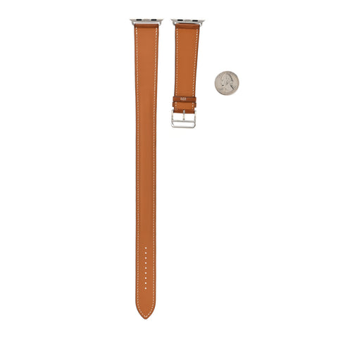 Barenia 34mm Apple Watch Double Tour Band Fauve