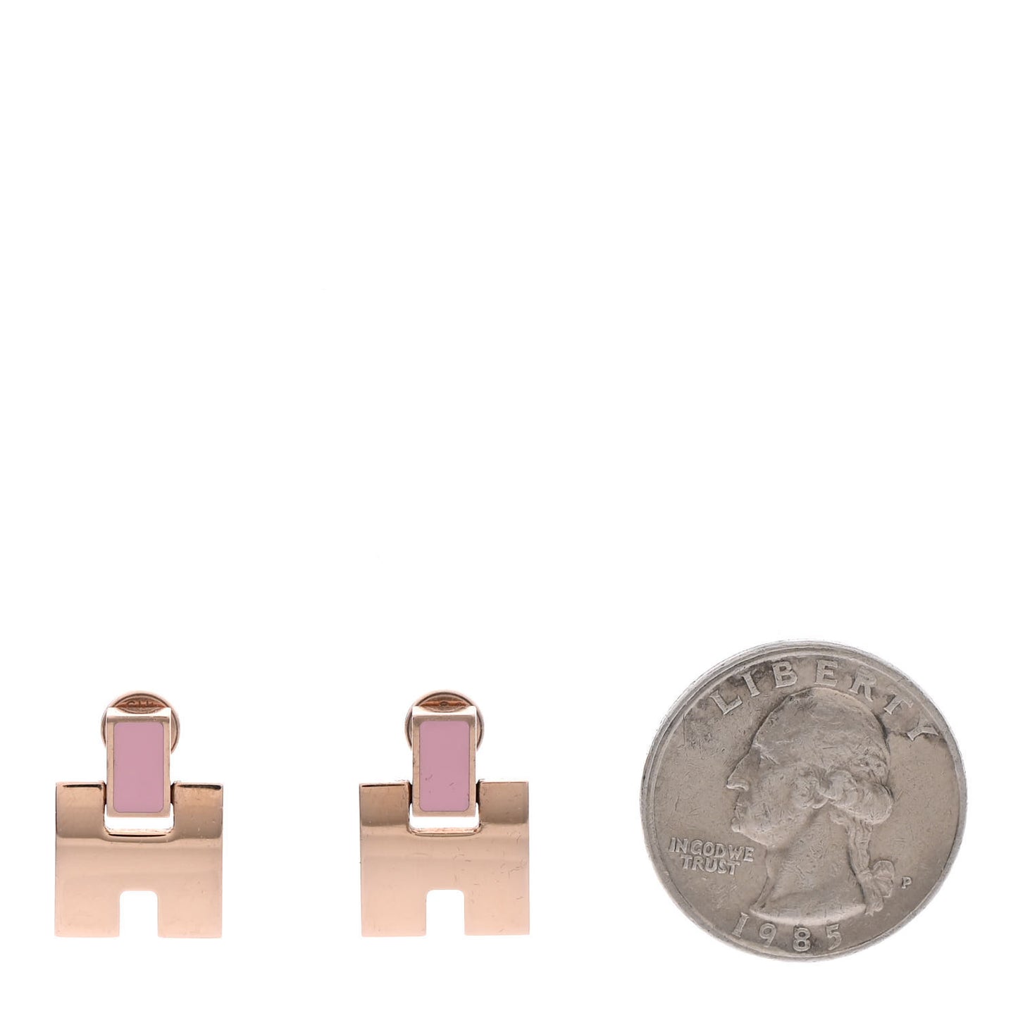 Rose Gold Lacquer Eileen Earrings Rose