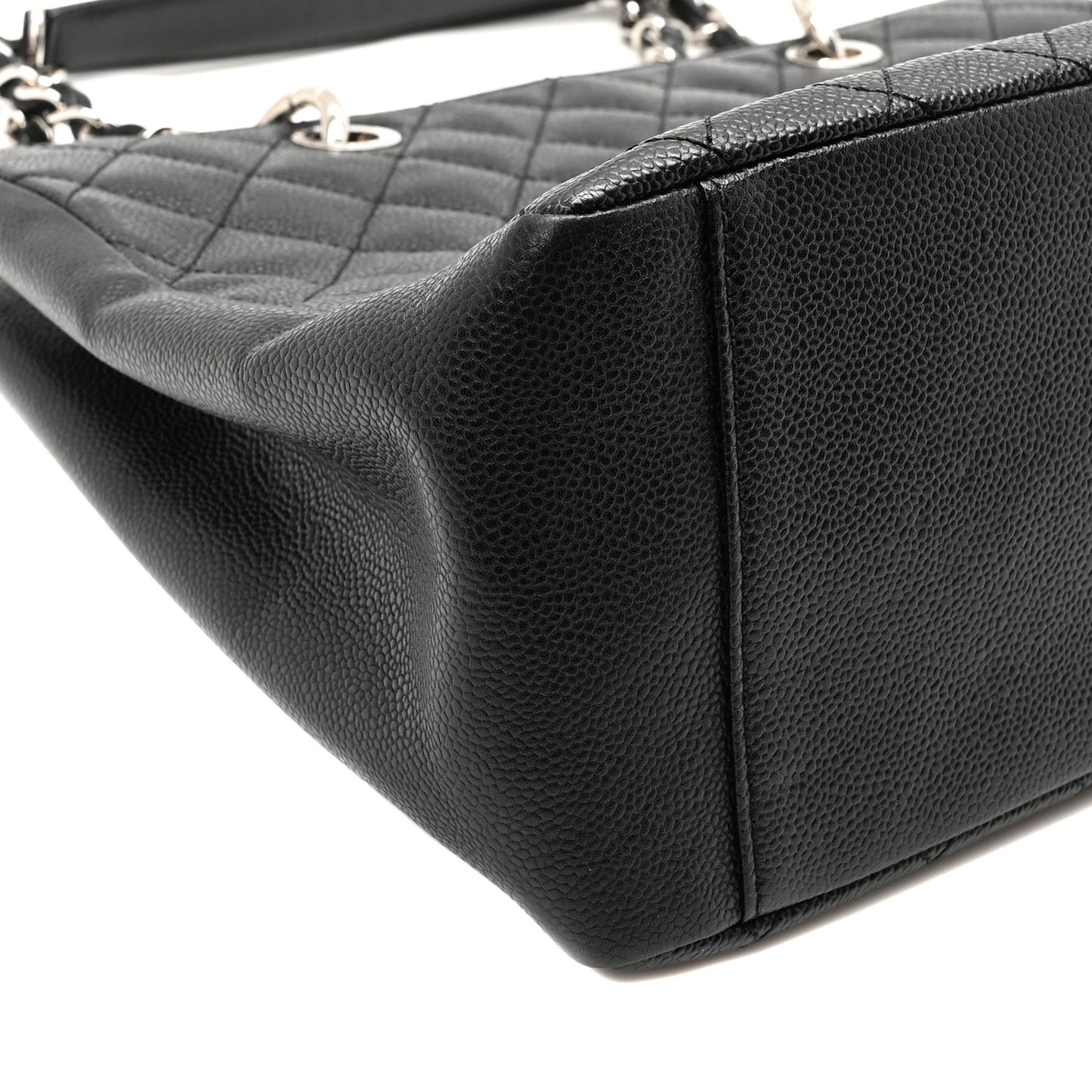 Caviar Quilted Grand Shopping Tote GST Black
