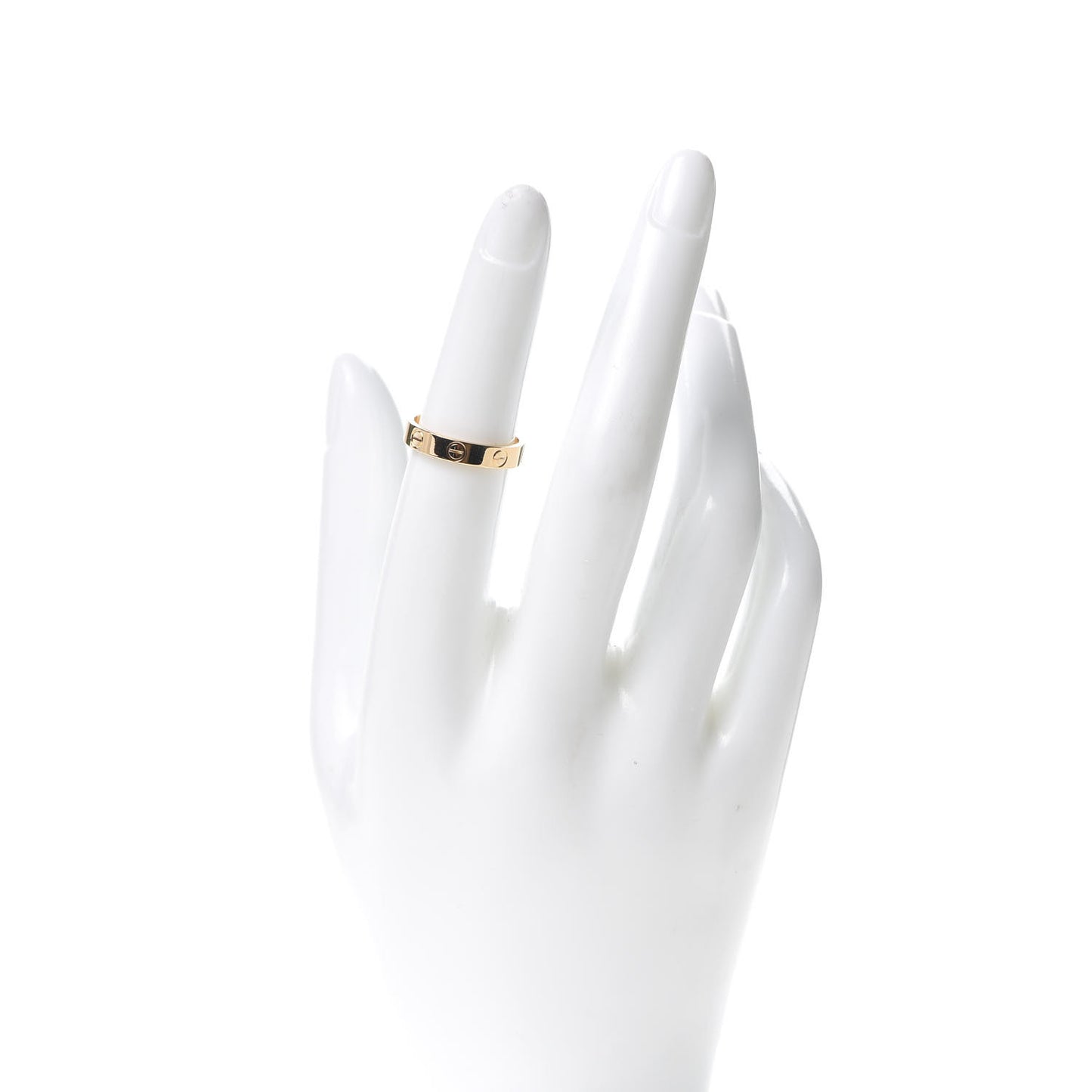 18K Yellow Gold 3.5mm LOVE Wedding Band Ring 51 5.75