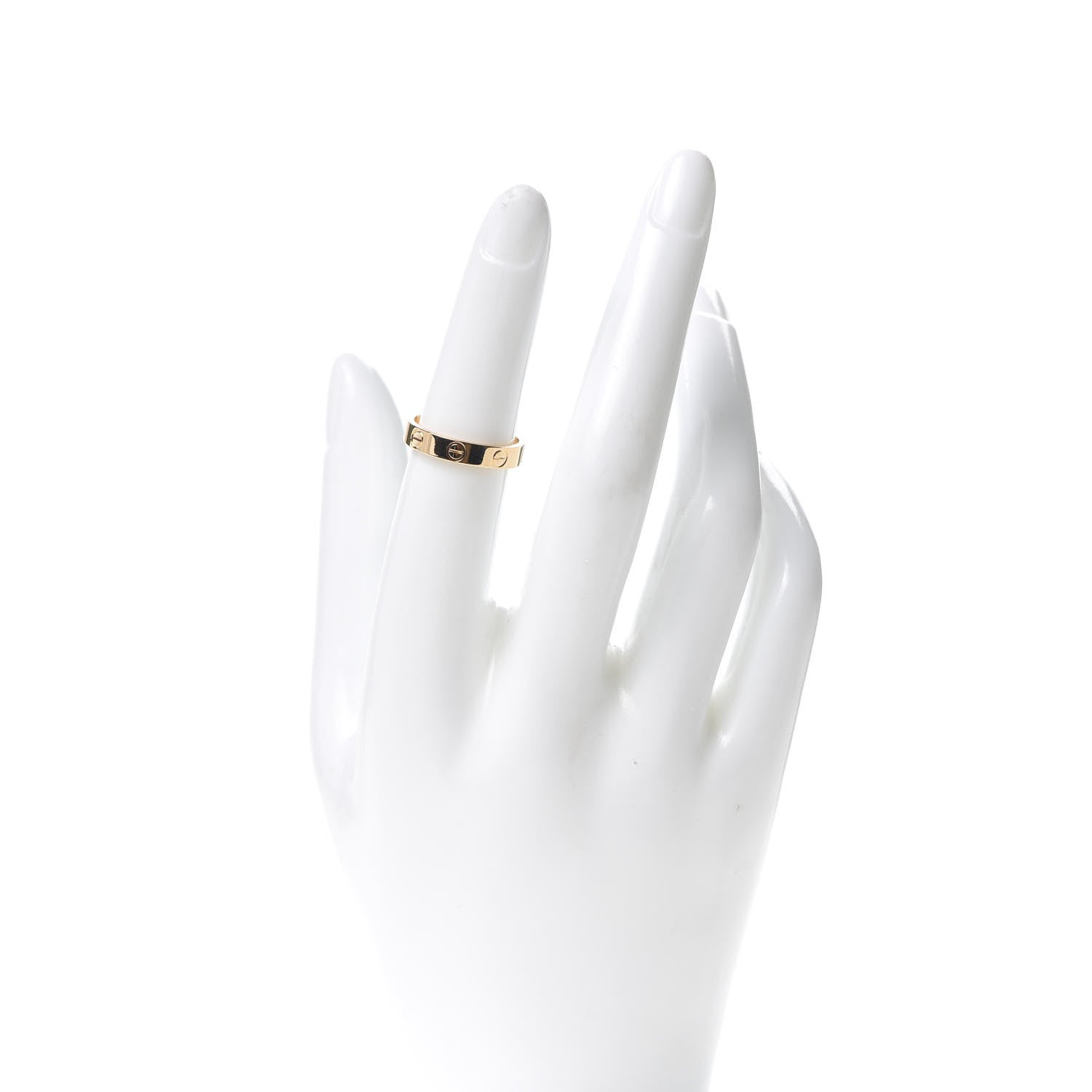 Cartier 18K Yellow Gold 3.5mm LOVE Wedding Band Ring 51 5.75 2 of 5