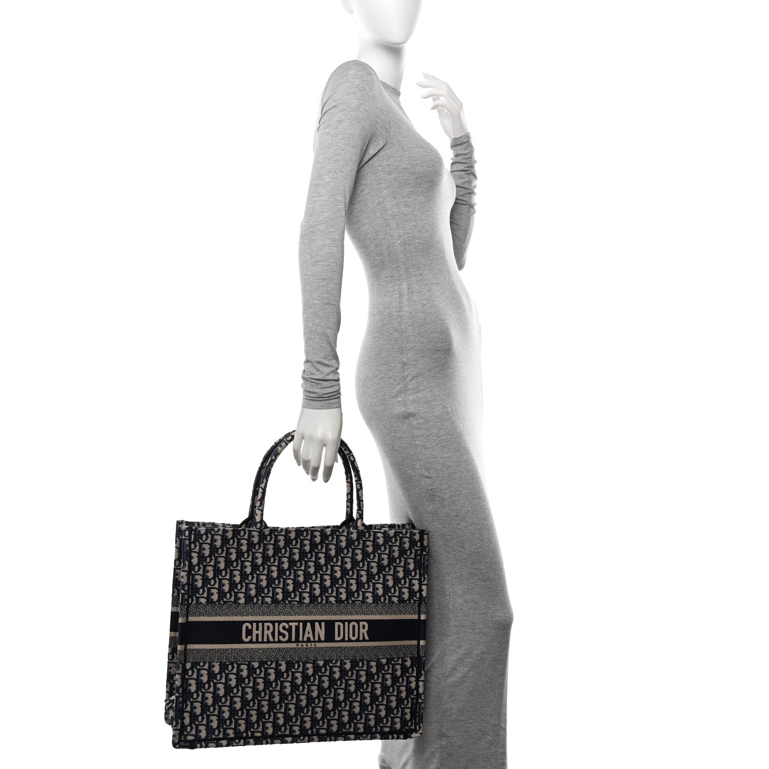 Christian Dior Oblique Book Tote Blue Multicolor 2 of 11