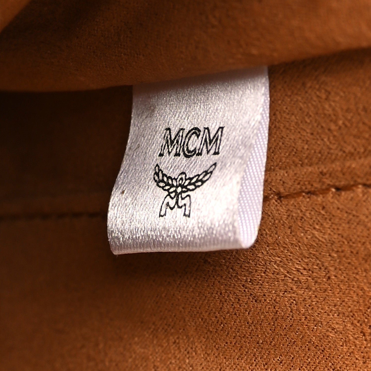 MCM Visetos Studded Crossbody Cognac 7 of 10