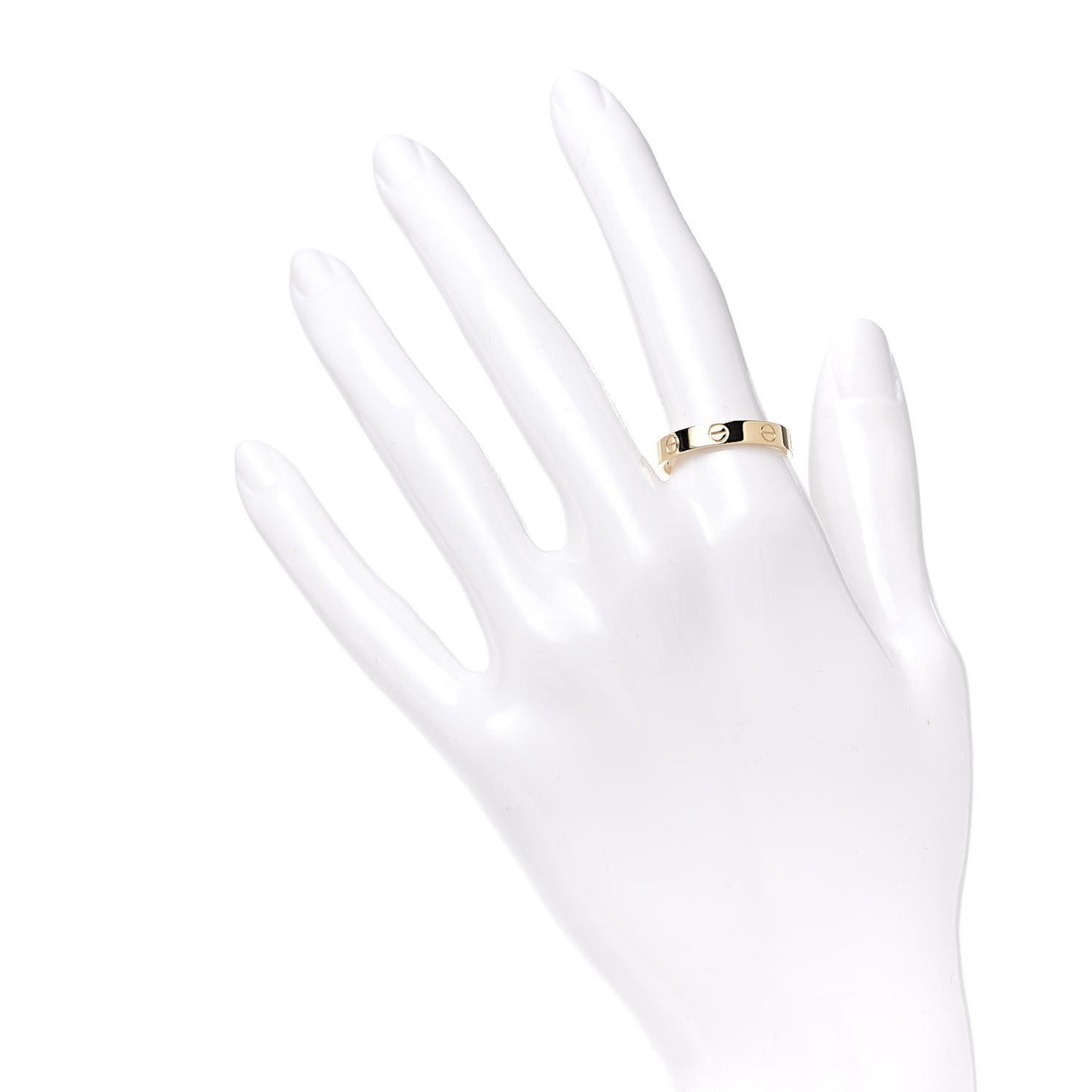 18K Yellow Gold 3.5mm LOVE Wedding Band Ring 57 8
