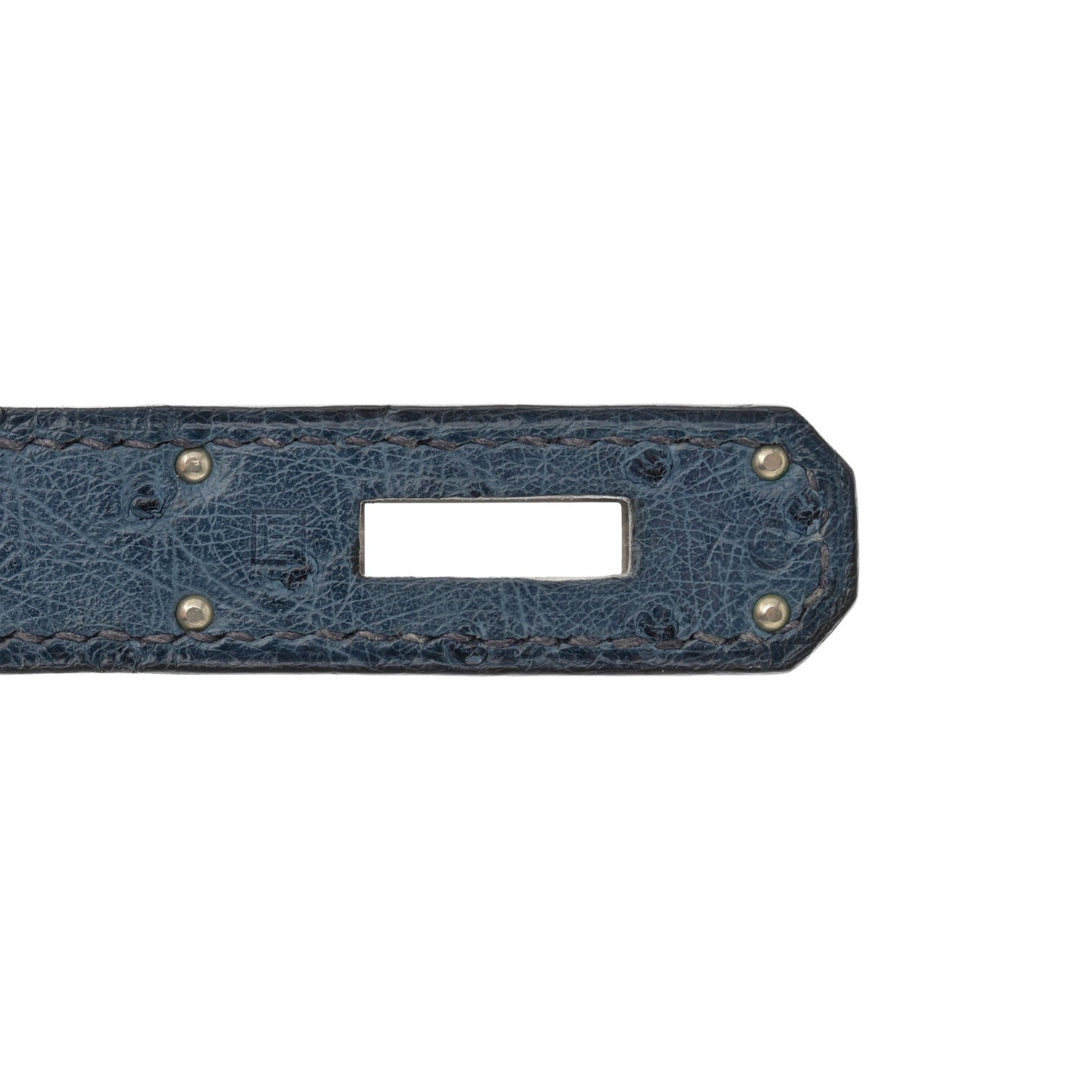 Ostrich Kelly Sellier 28 Bleu Roi
