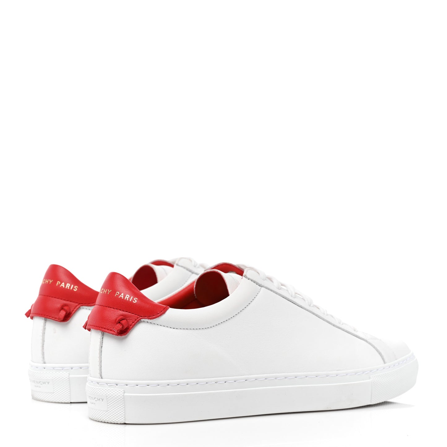 Calfskin Womens Urban Street Sneakers 40.5 White Red
