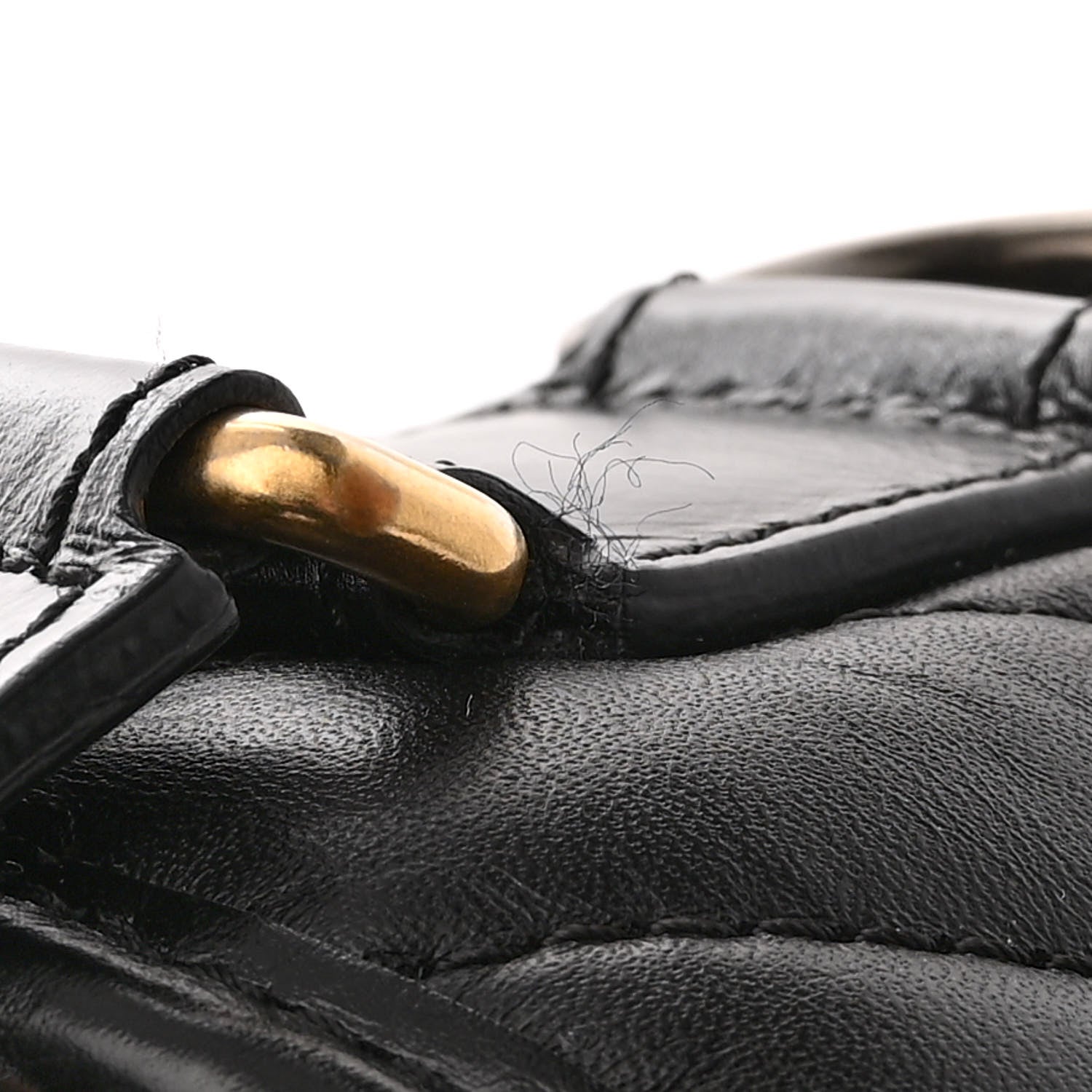 Chanel Aged Calfskin Chevron Quilted Small Gabrielle Hobo Black 10 of 11