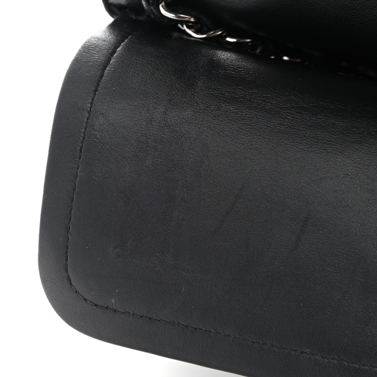 Chanel Lambskin Perforated Medium Double Flap Black 15 of 18