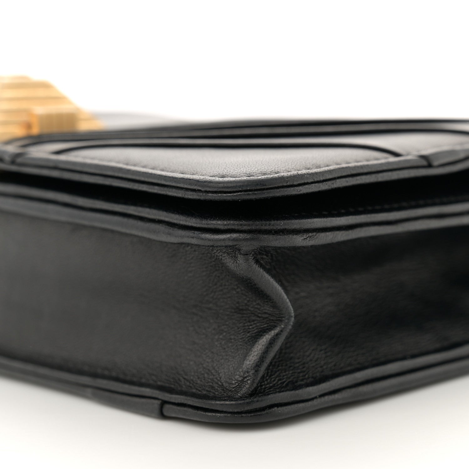 Chanel Lambskin Pyramid Wallet On Chain WOC Black 10 of 12