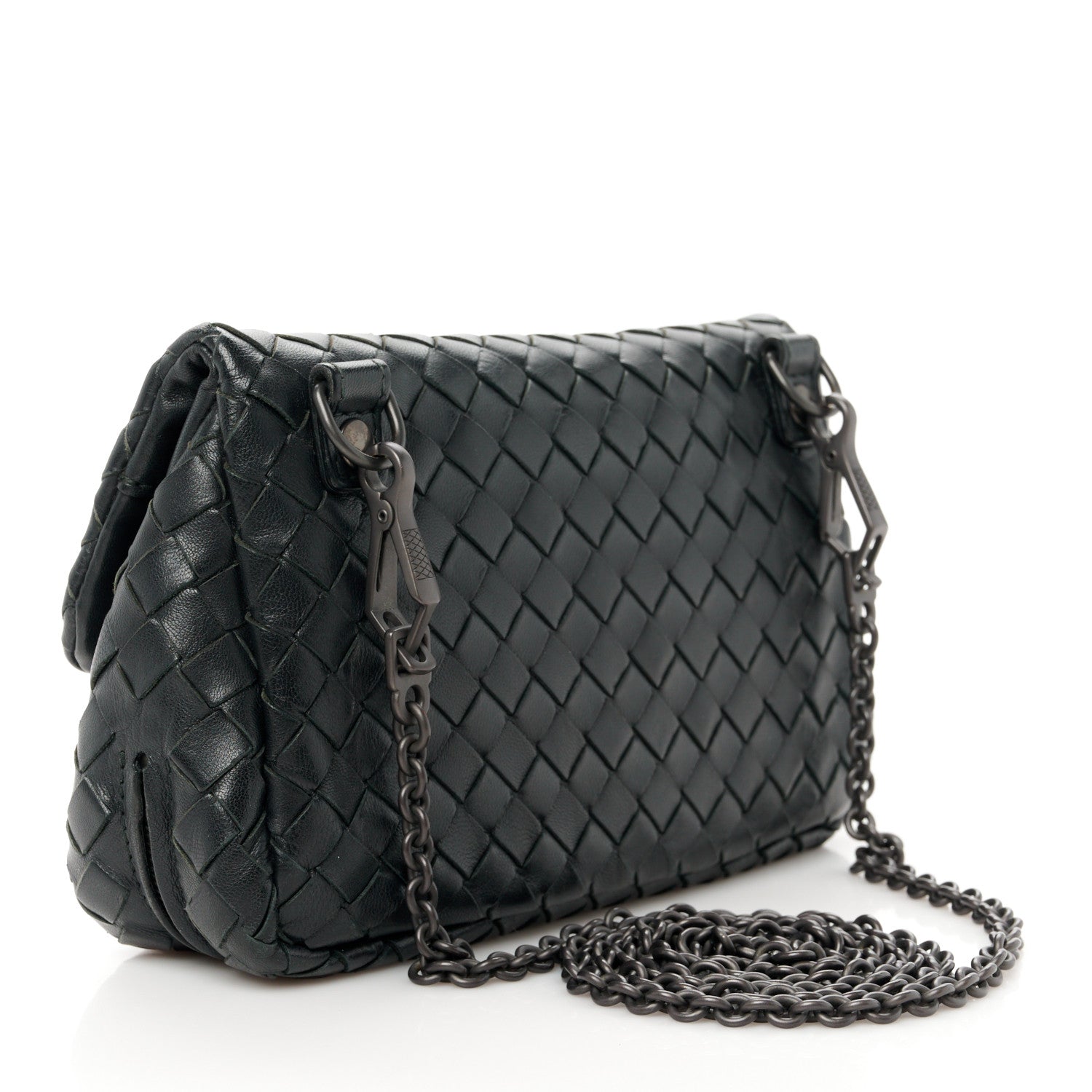 Bottega Veneta Nappa Intrecciato Small Chain Crossbody Black 3 of 12