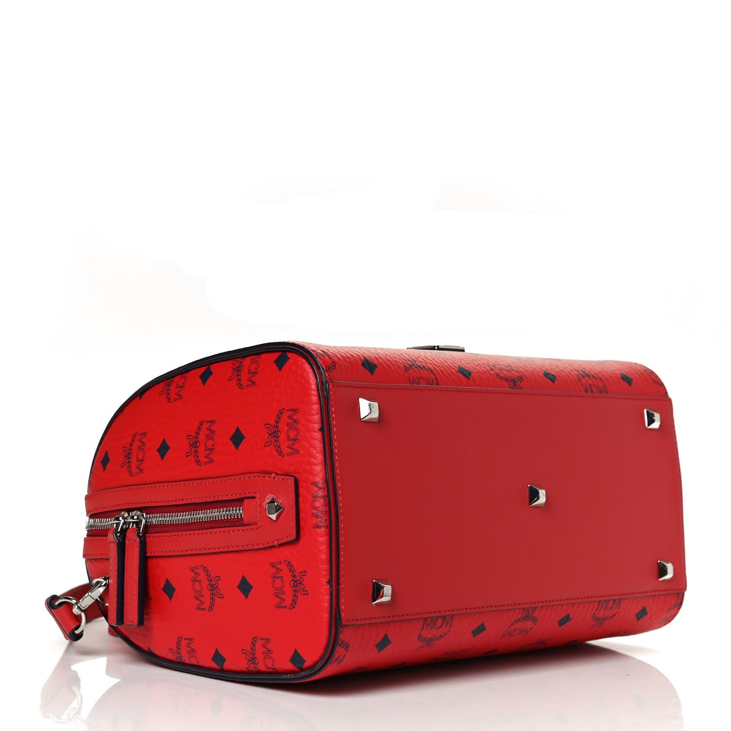 Visetos Medium Essential Boston Bag Red