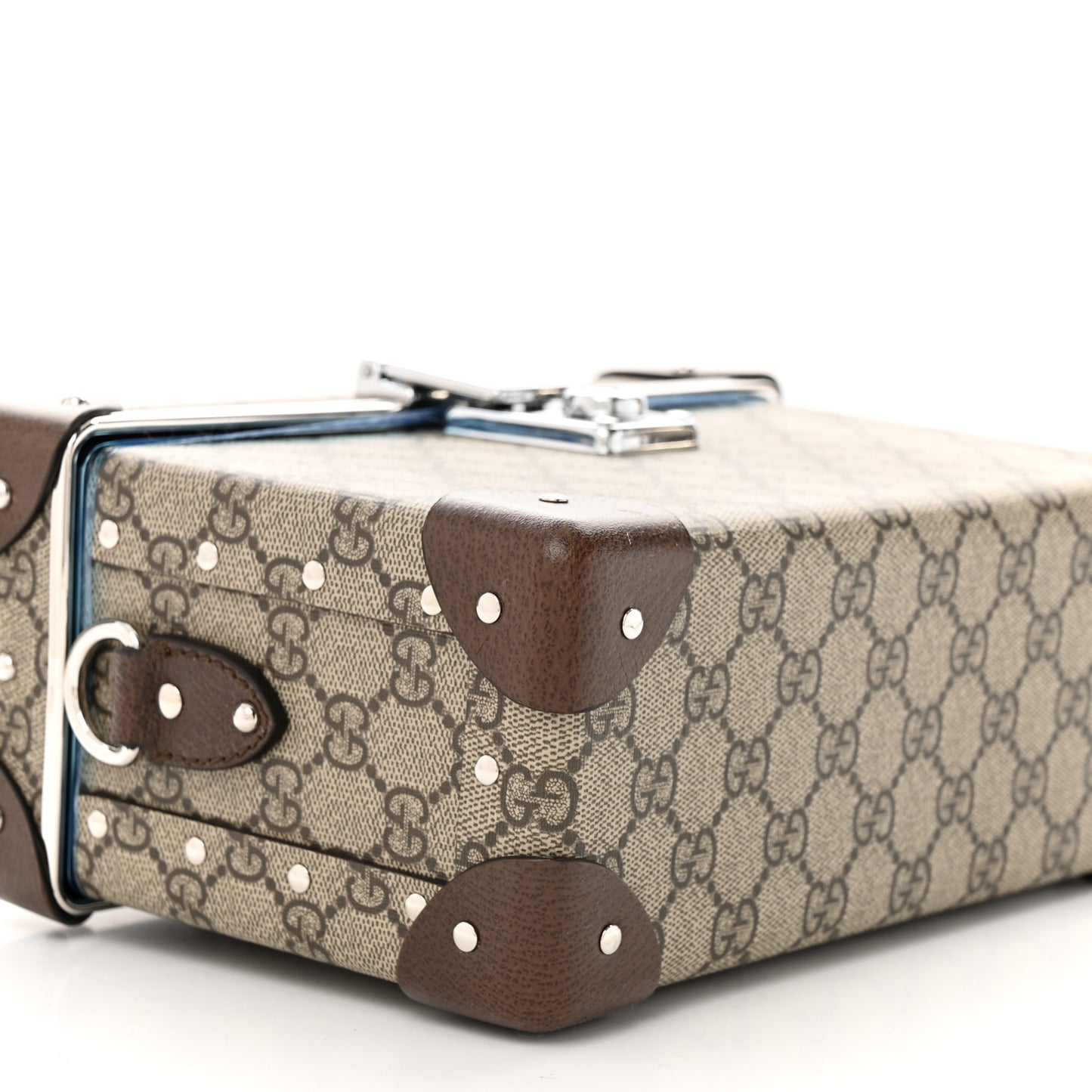 GG Supreme Monogram Globe-Trotter Beauty Case Brown
