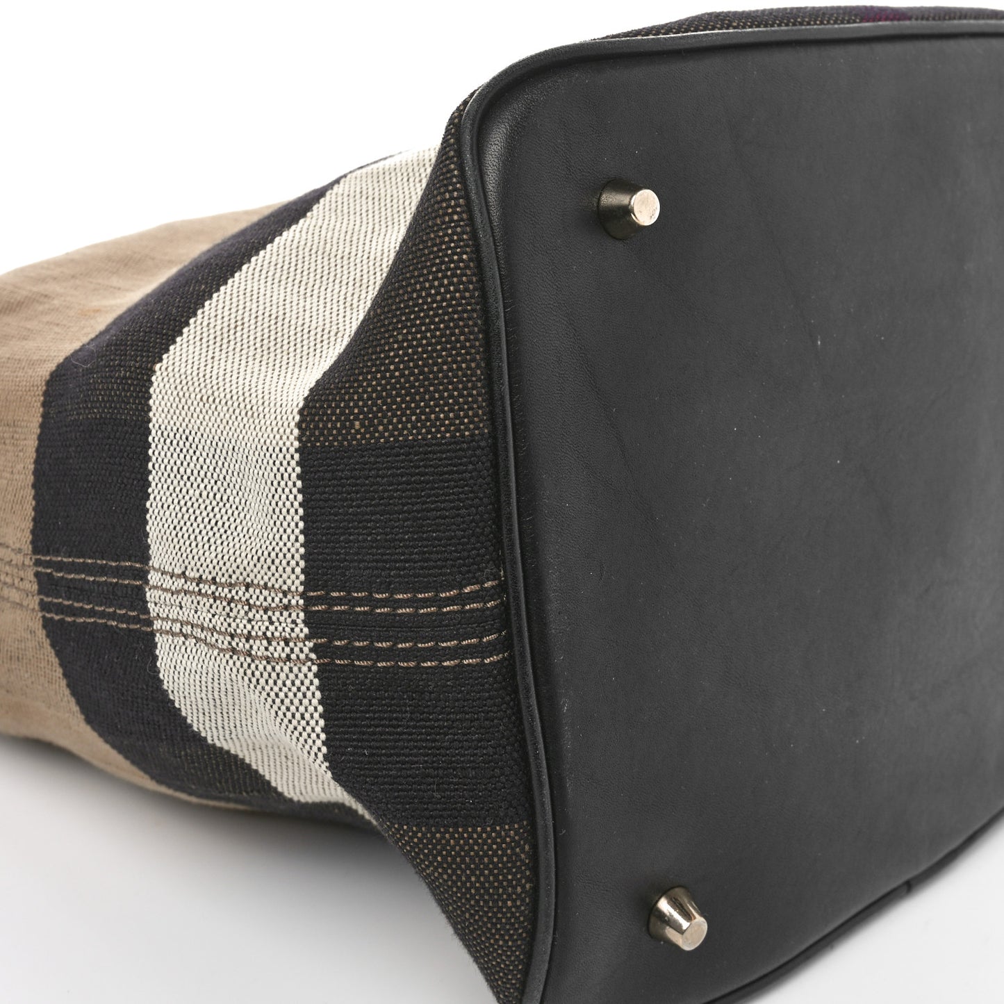 Canvas Mega Check Medium Ashby Hobo Black