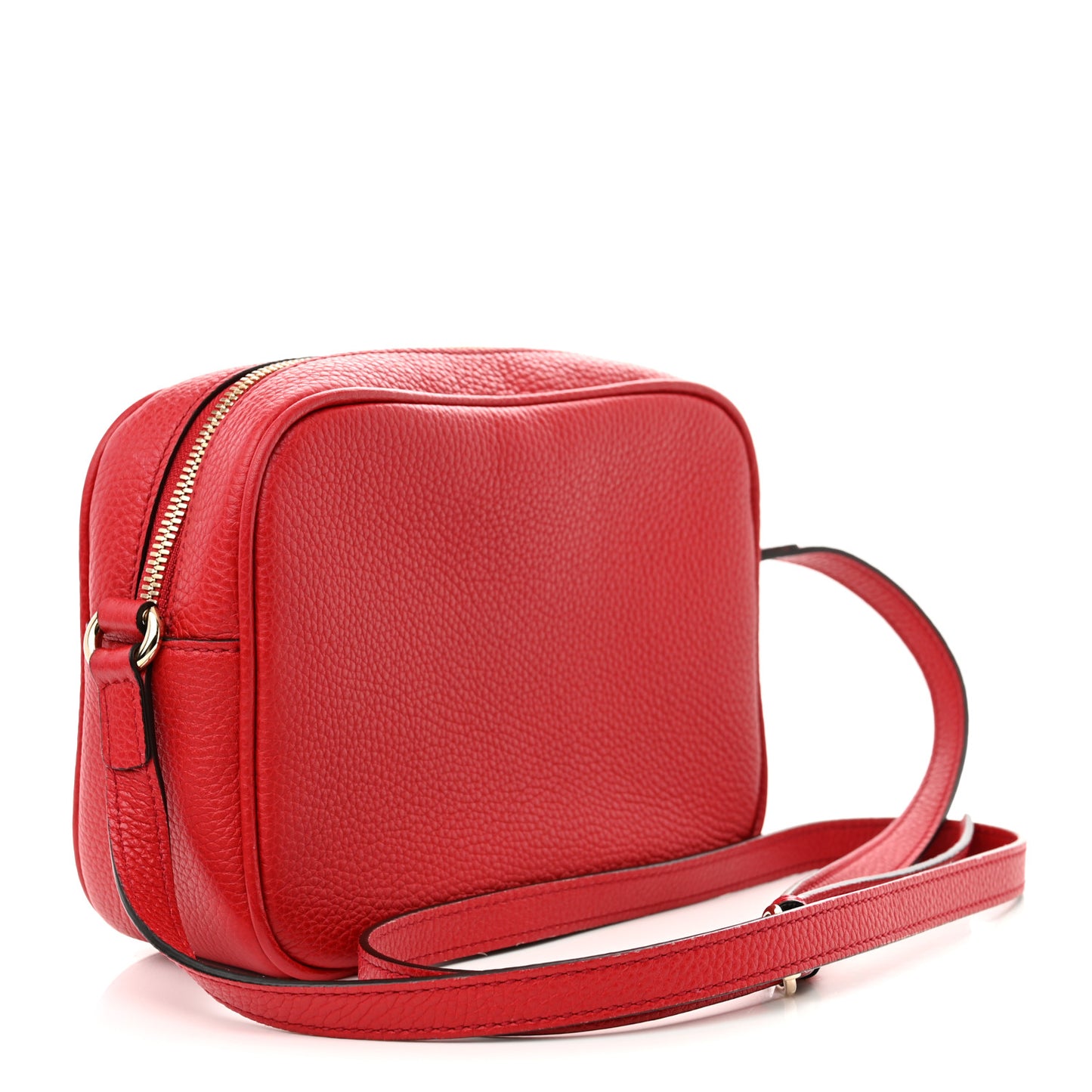 Pebbled Calfskin Small Soho Disco Bag Tabasco Red