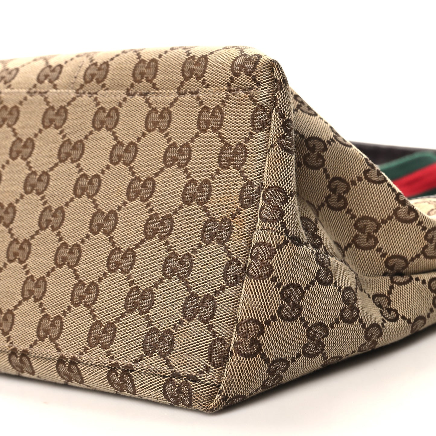 Monogram Web Large Diaper Tote Brown