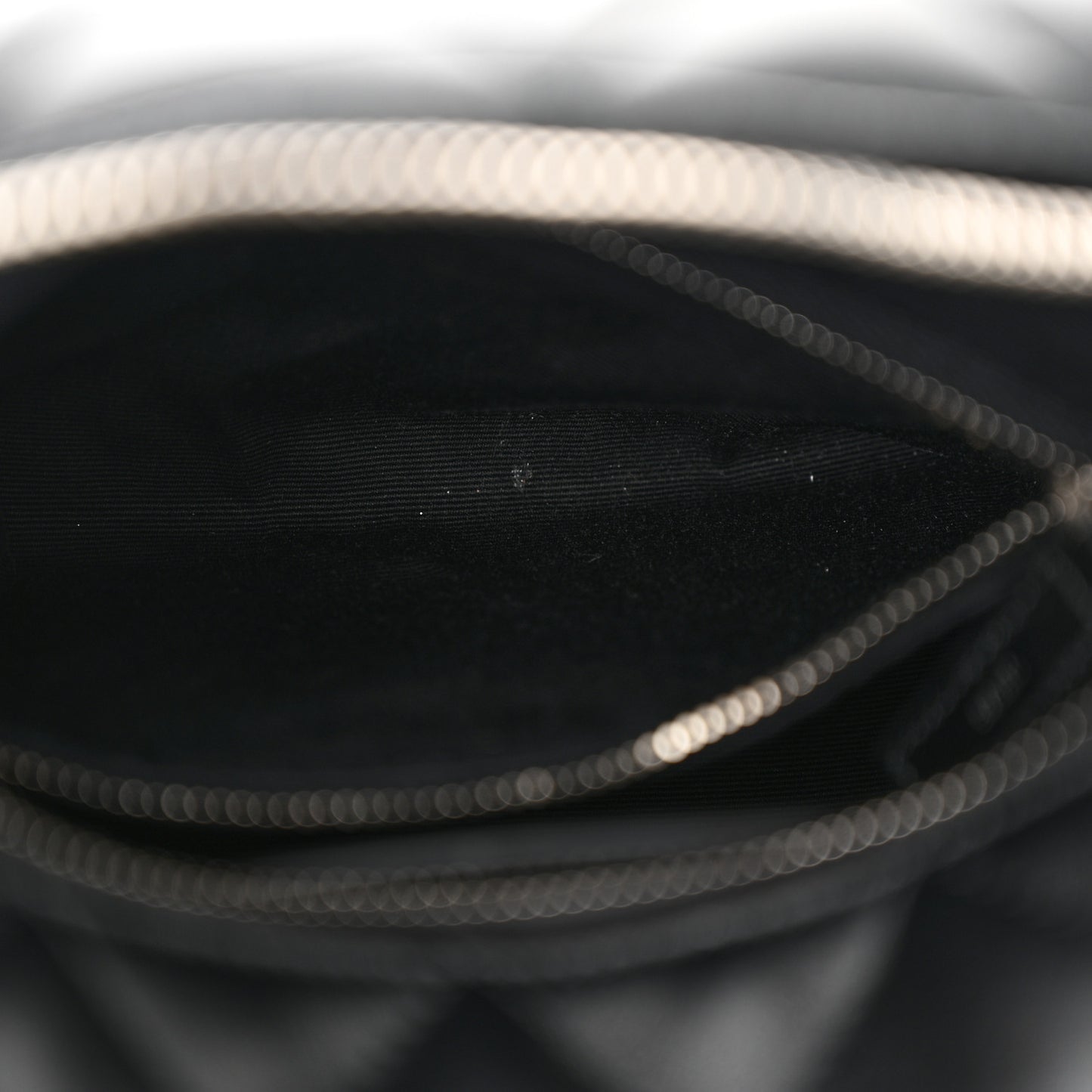 Calfskin Y Quilted Monogram Small Loulou Bowling Bag Black