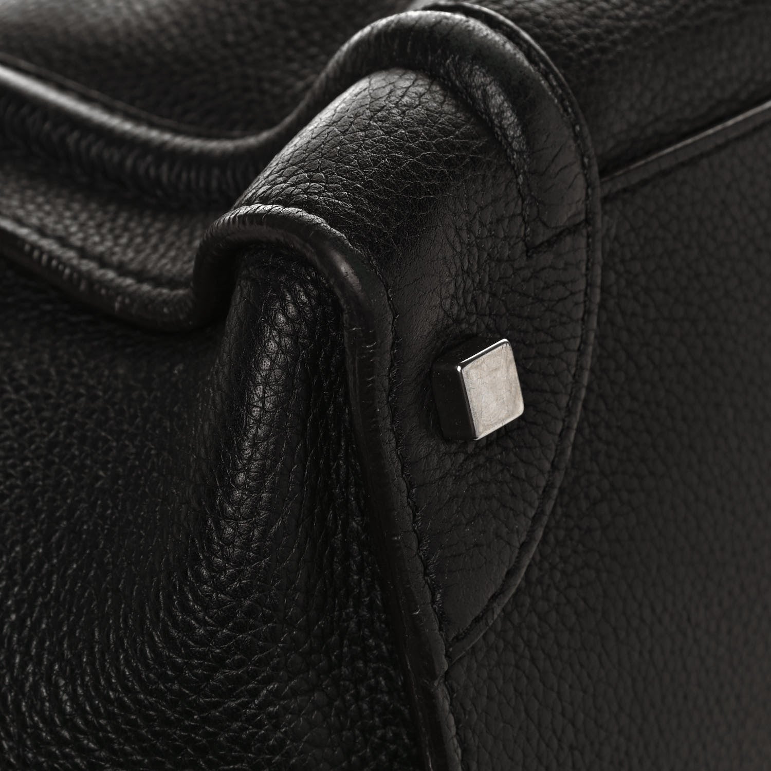 Celine Drummed Calfskin Medium Luggage Black 10 of 11
