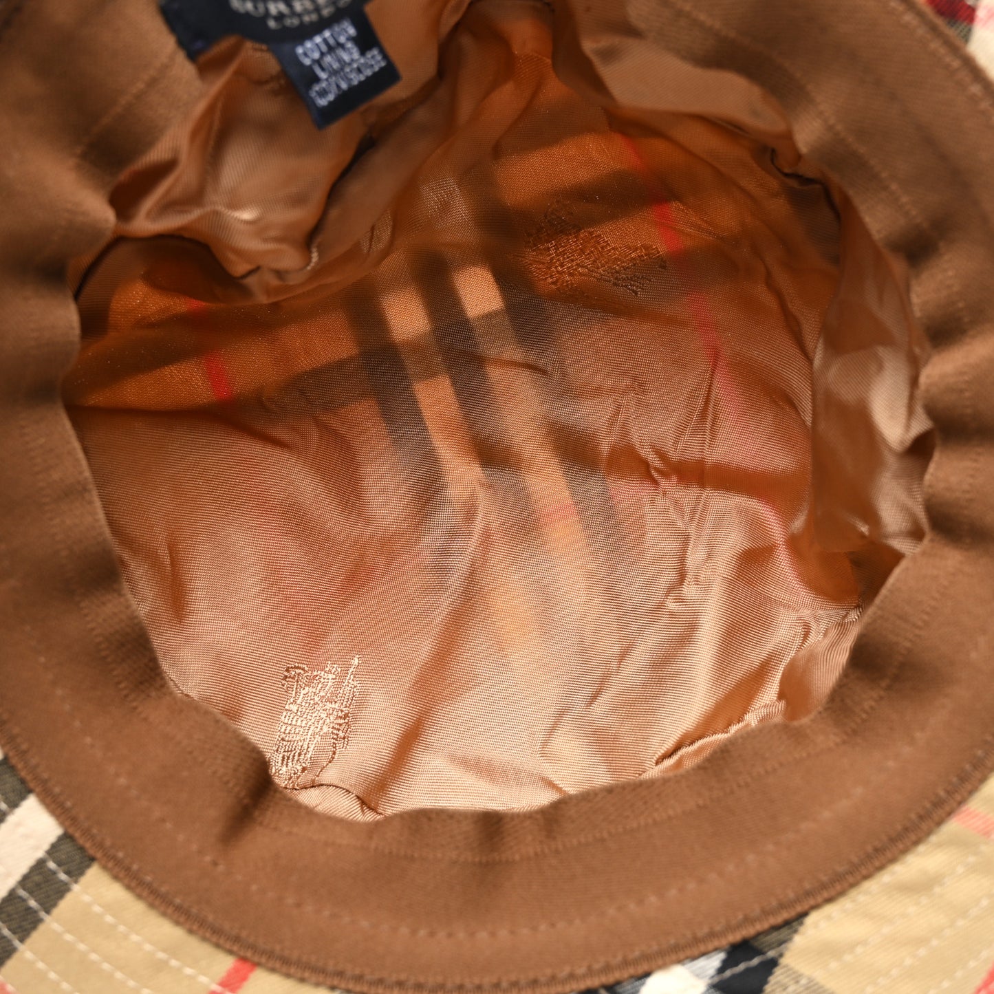Technical Cotton Vintage Check Hat Archive Beige