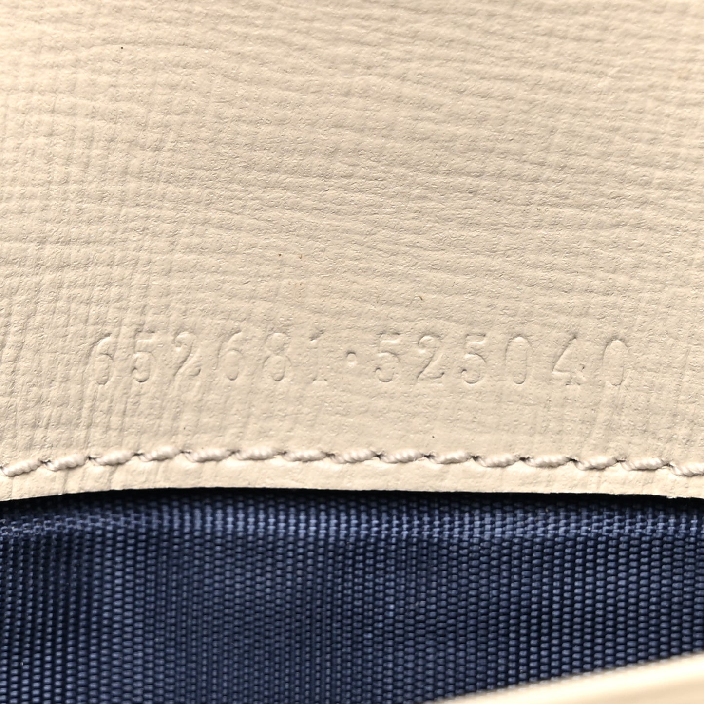 GG Supreme Monogram Textured Calfskin Web Jackie 1961 Chain Wallet Beige Ebony Mystic White