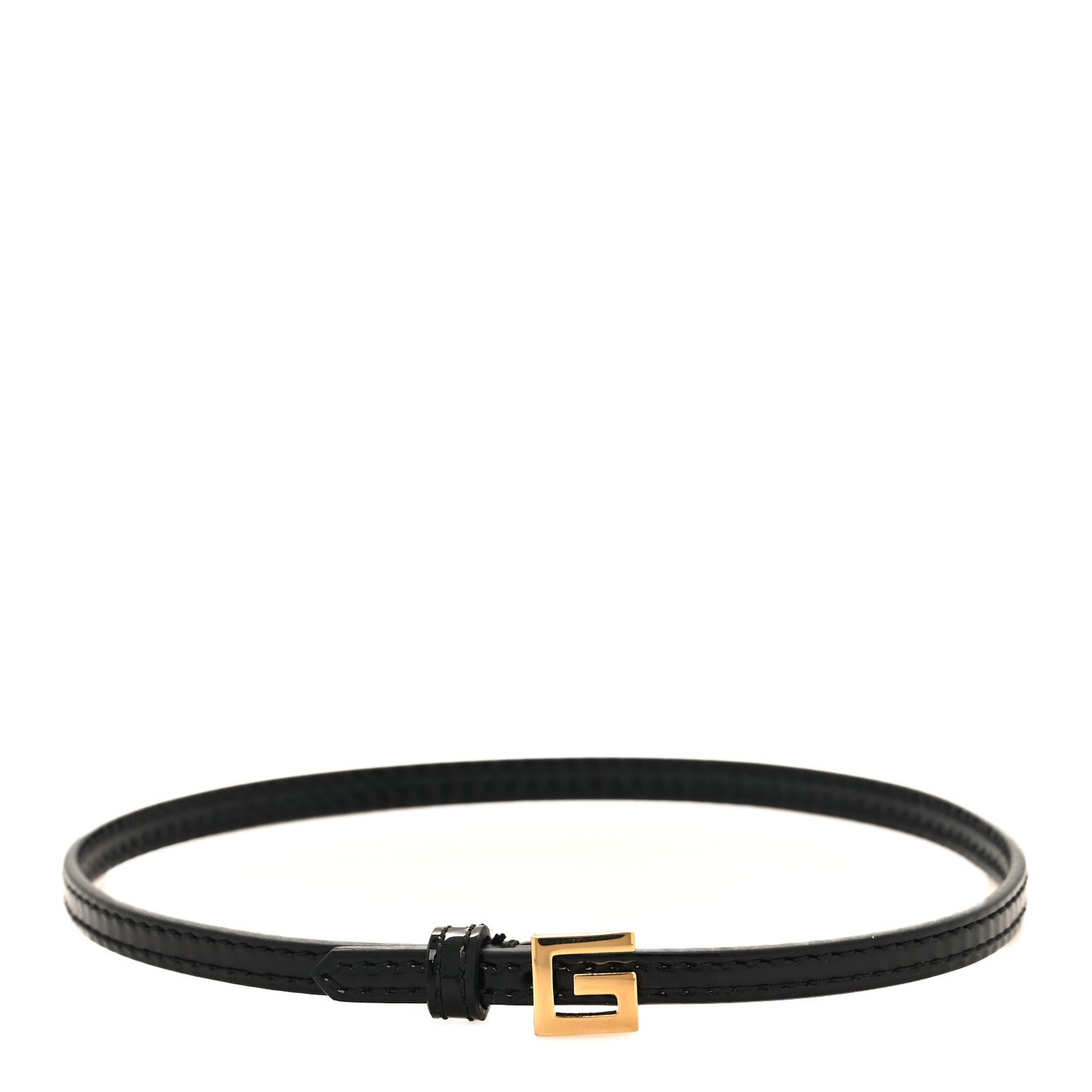 Patent G Buckle Choker Black