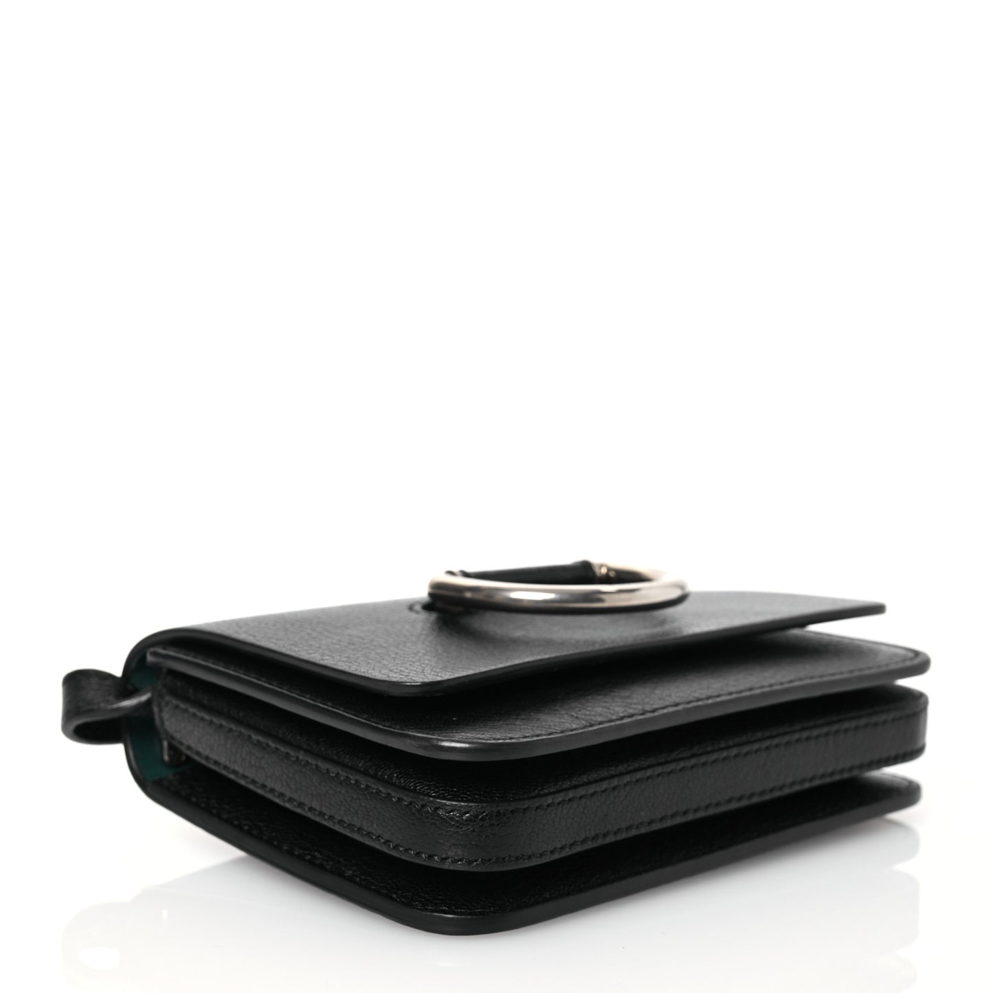 Goatskin Mini D-Ring Bag Black