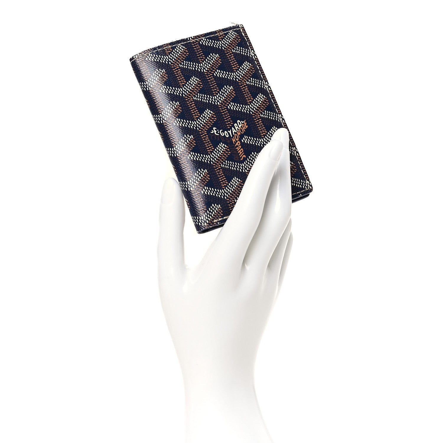Goyard Goyardine Saint Pierre Card Holder Navy 2 of 7