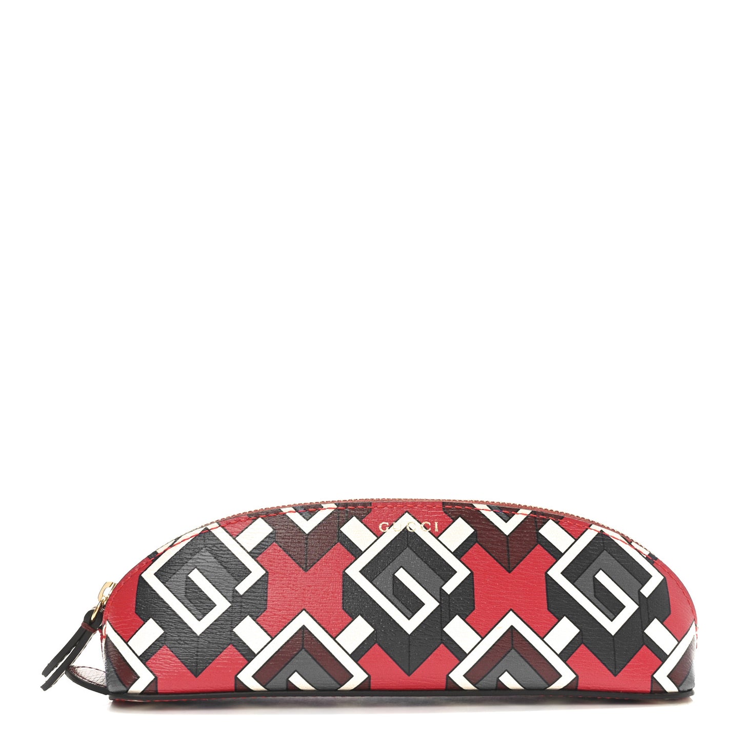 Shangai Calfskin Geometric G Pencil Case Multicolor