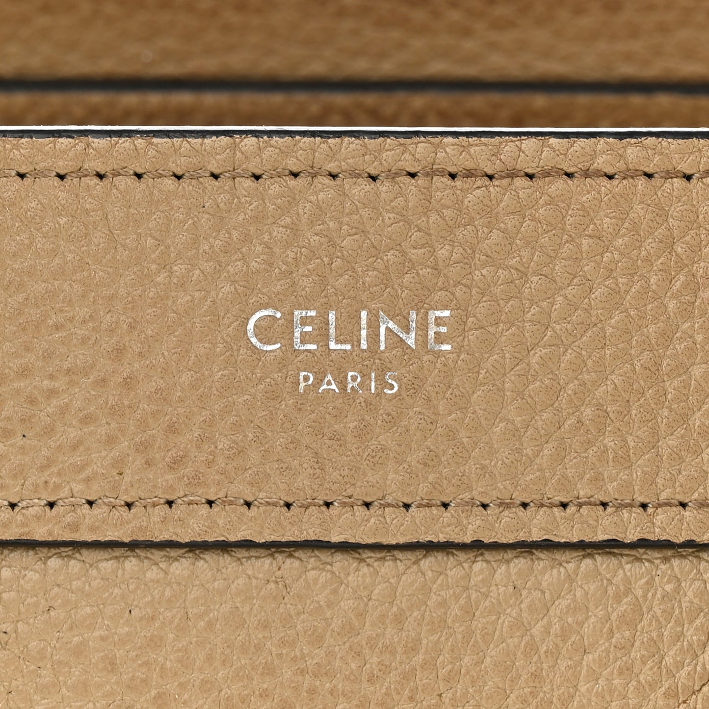 Drummed Calfskin Nano Luggage Dune