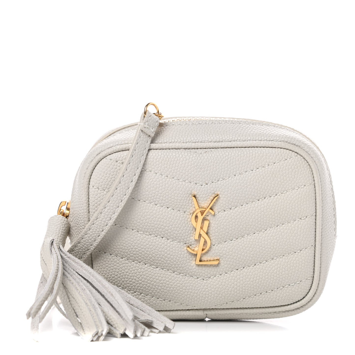 Grain De Poudre Matelasse Monogram Baby Lou Camera Bag Crema Soft