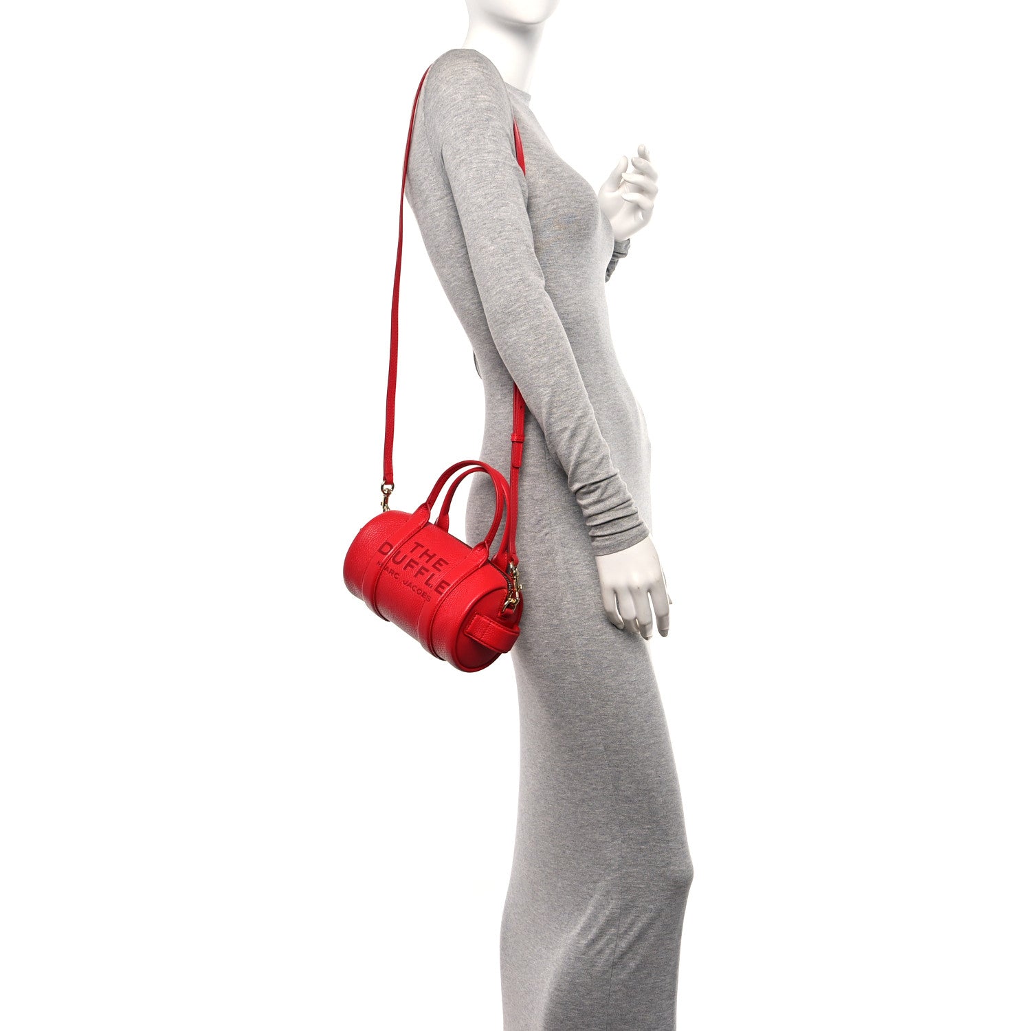 Marc Jacobs Calfskin The Mini Duffle Bag Red 2 of 9